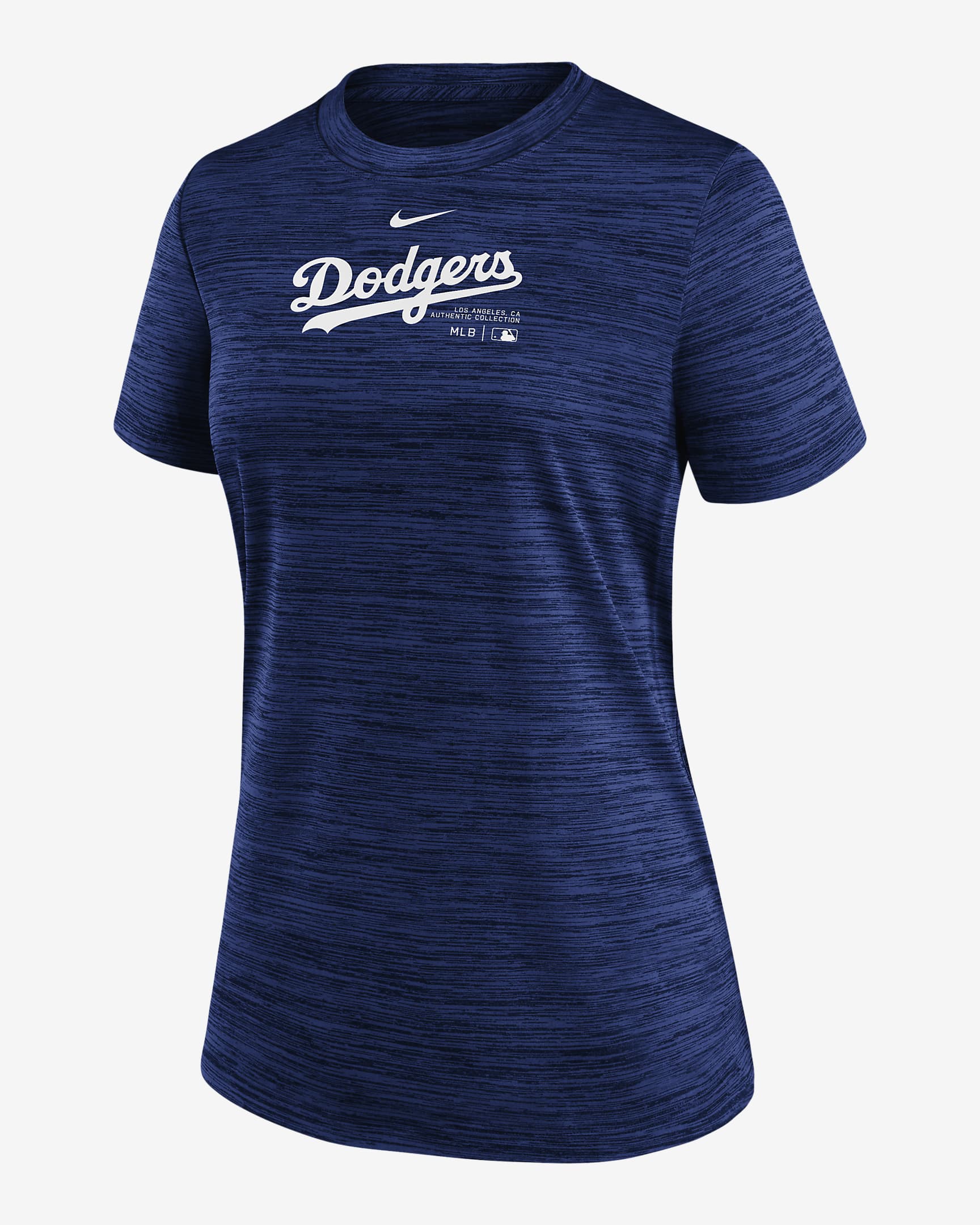 Los Angeles Dodgers Authentic Collection Practice Velocity Women's Nike Dri-FIT MLB T-Shirt - Royal