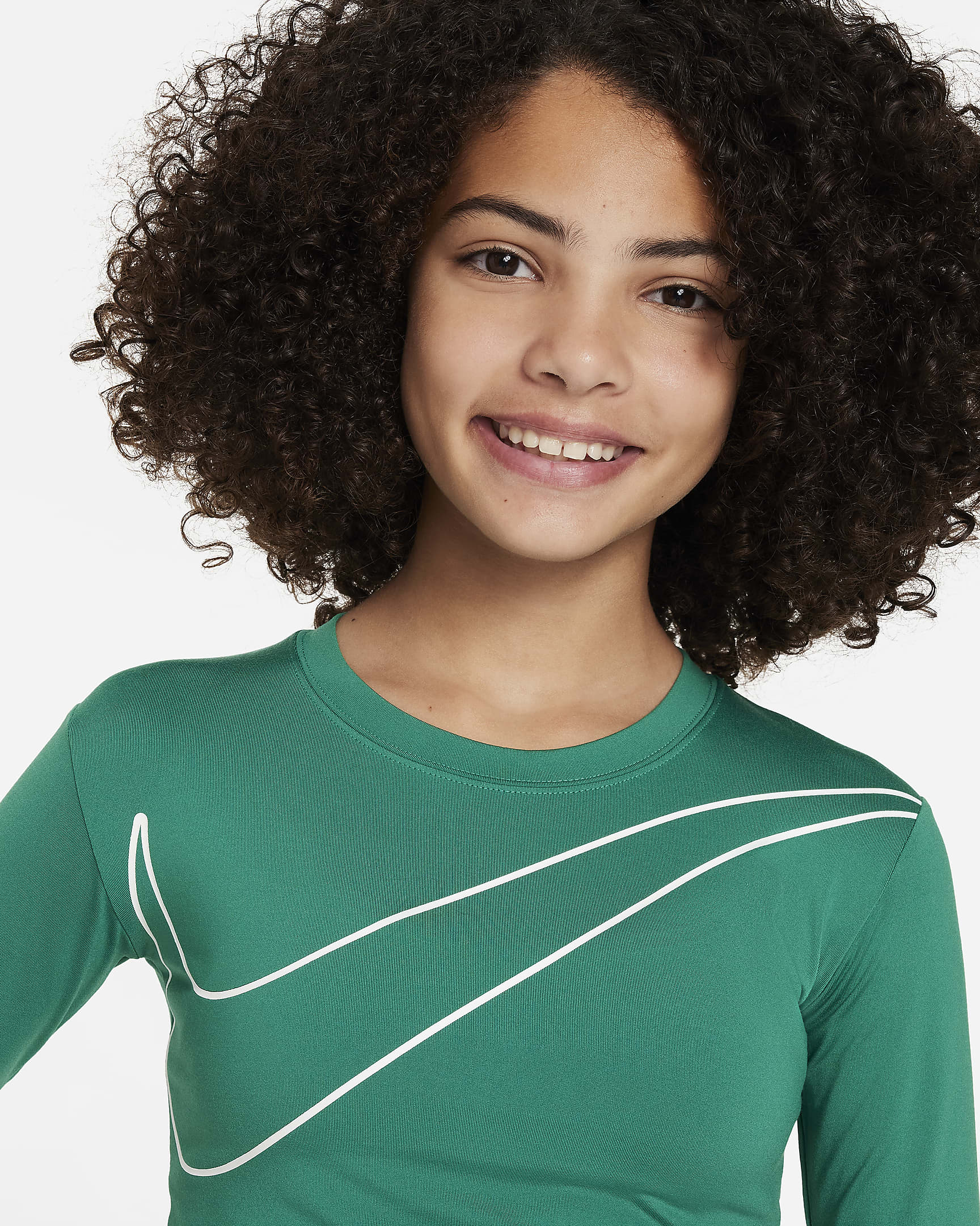 Nike Sportswear Big Kids' (Girls') LongSleeve Crop Top.