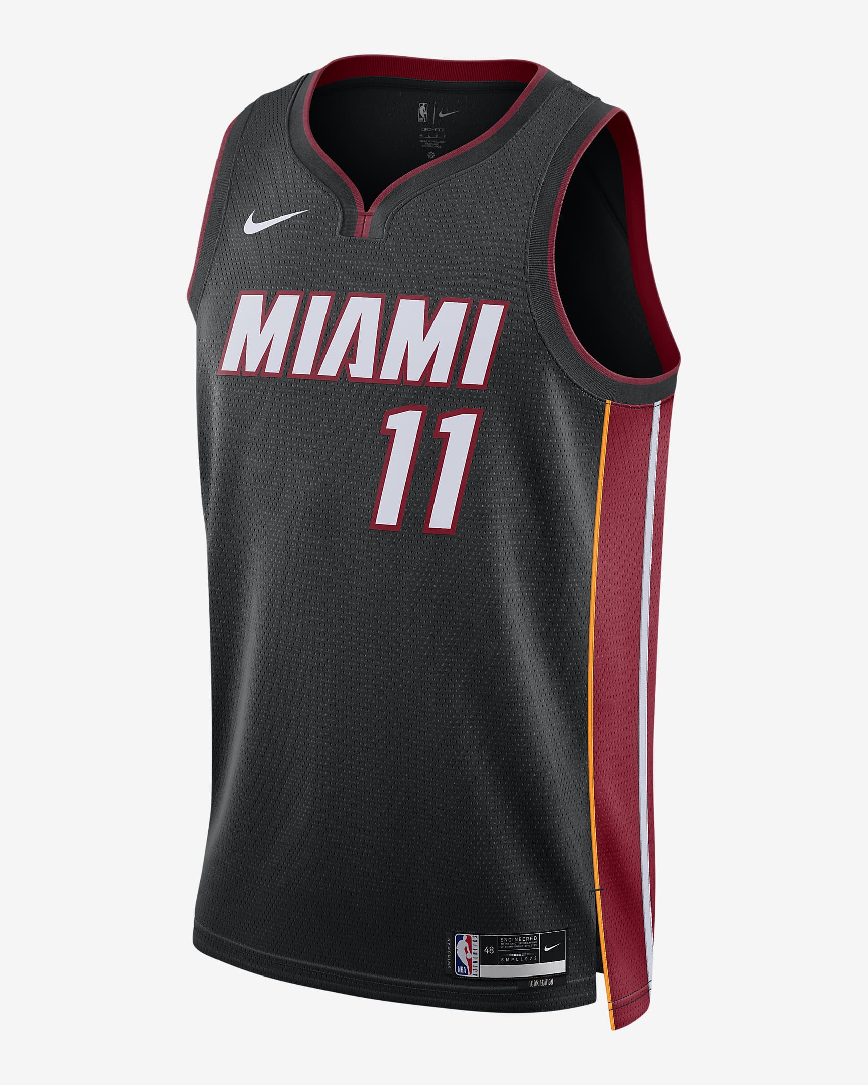 Miami Heat Icon Edition 2022/23 Men's Nike Dri-FIT NBA Swingman Jersey - Black