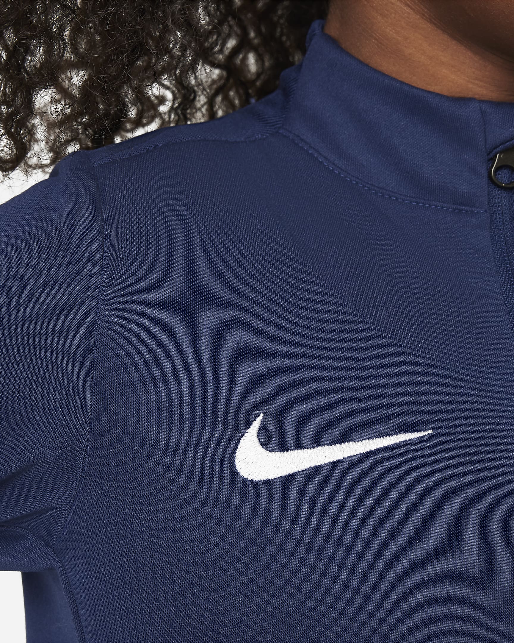 Fotbollsträningströja Paris Saint-Germain Academy Pro Nike för barn - Midnight Navy/Vit