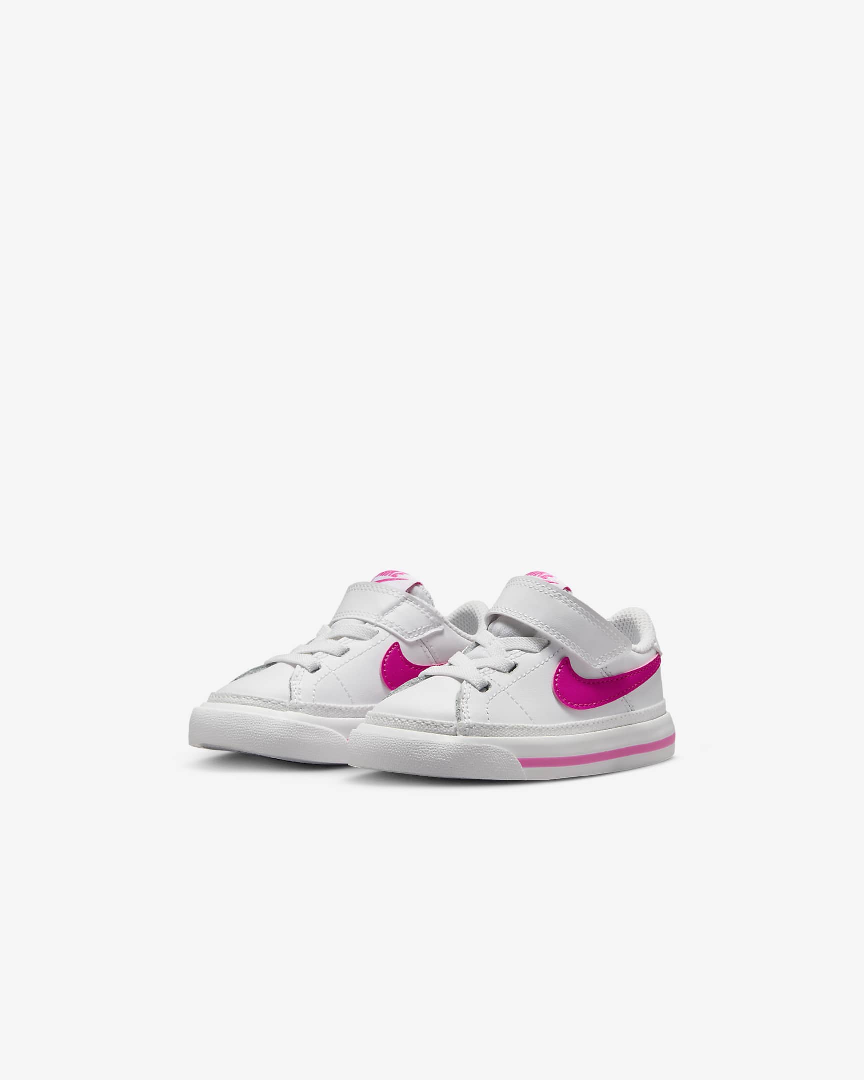 NikeCourt Legacy Baby/Toddler Shoes - White/Laser Fuchsia