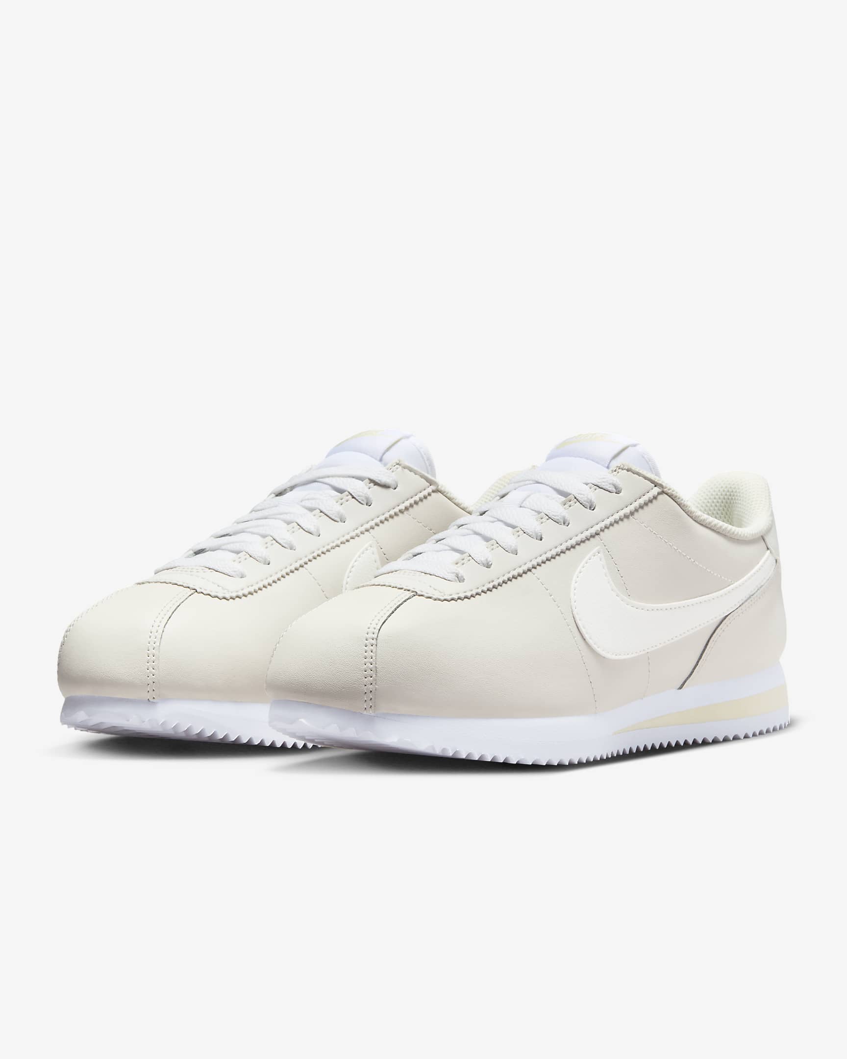 Nike Cortez 皮革女鞋 - Phantom/Coconut Milk/白色/Sail