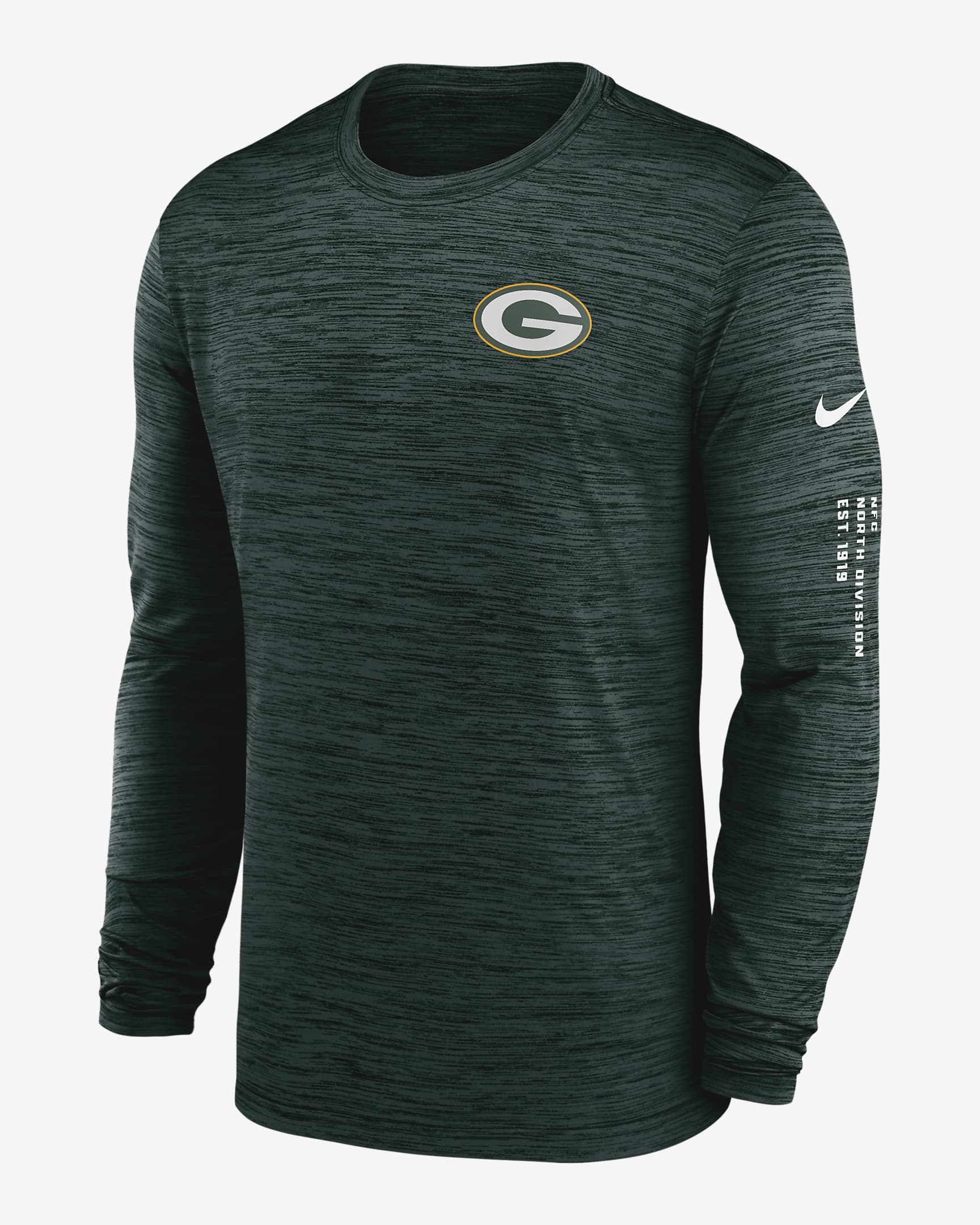 Green Bay Packers Velocity Men's Nike Dri-FIT NFL Long-Sleeve T-Shirt ...