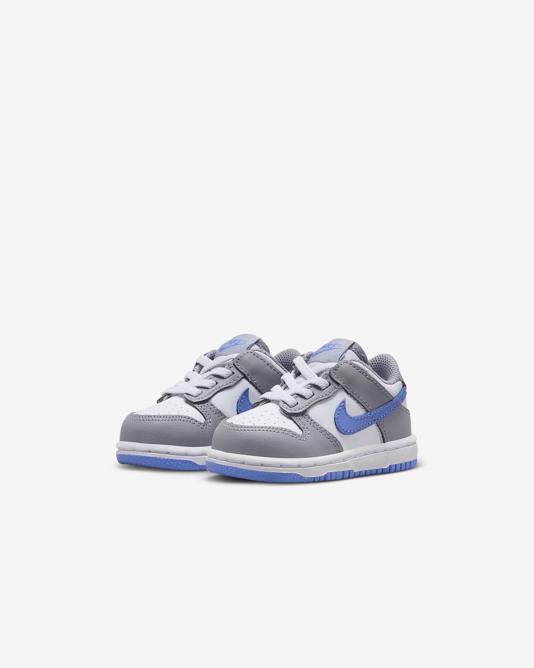 Buty dla niemowląt i maluchów Nike Dunk Low - Biel/Cement Grey/Royal Pulse