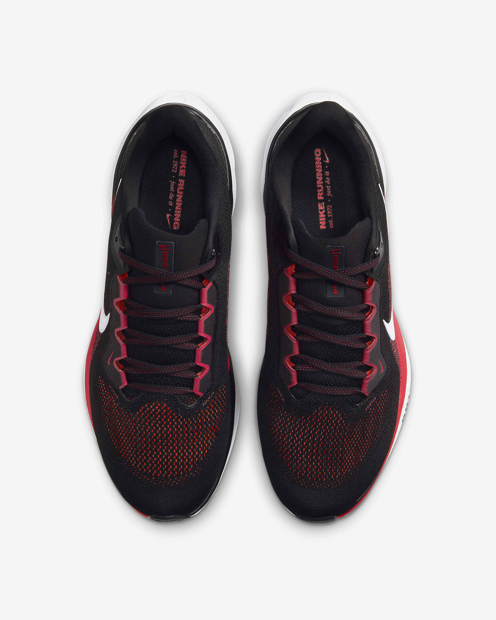 Nike Pegasus 41 Men's Road Running Shoes - Black/Fire Red/White