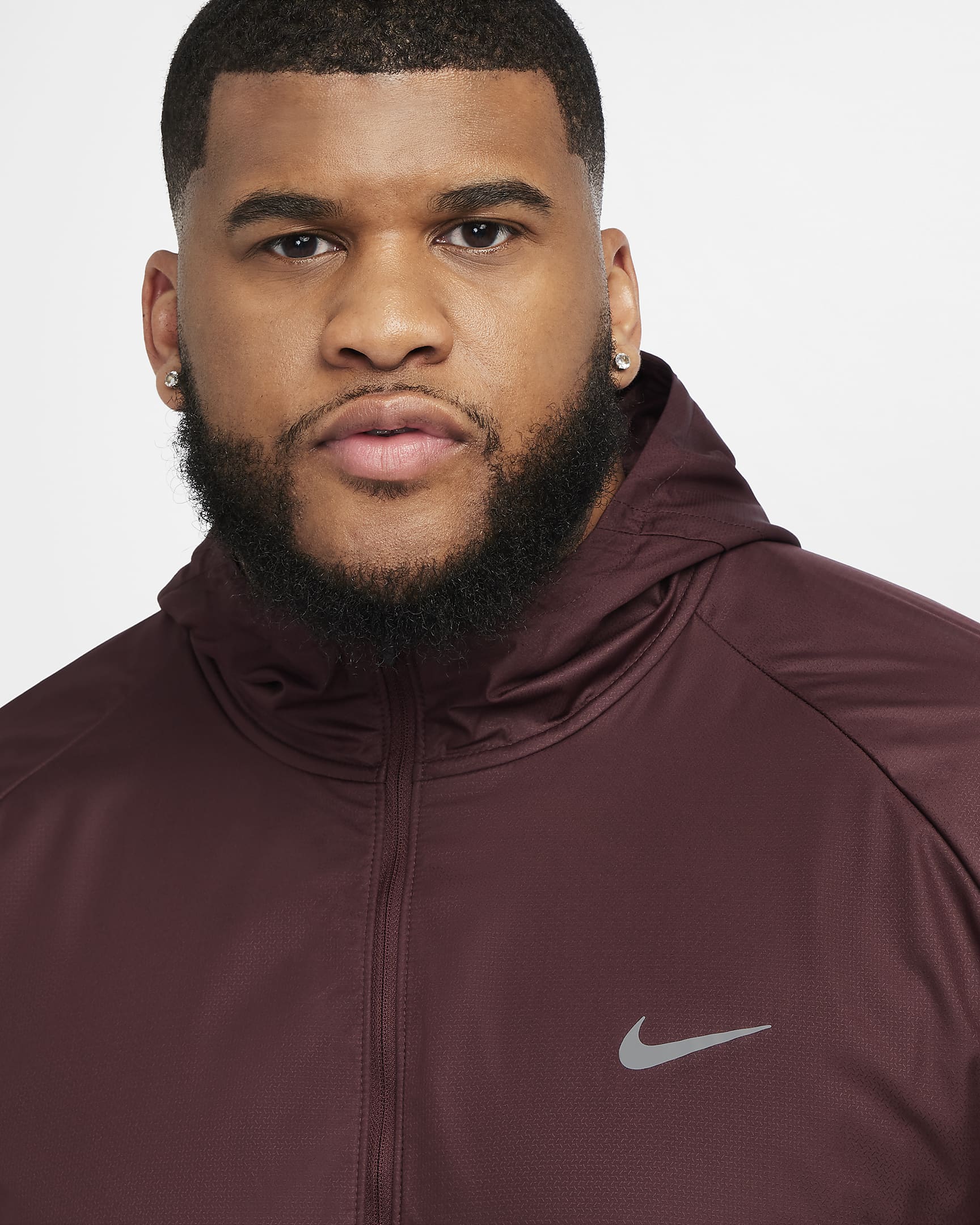 Nike Sphere Miler Men's Therma-FIT Water-Repellent Running Jacket - Burgundy Crush/Burgundy Crush