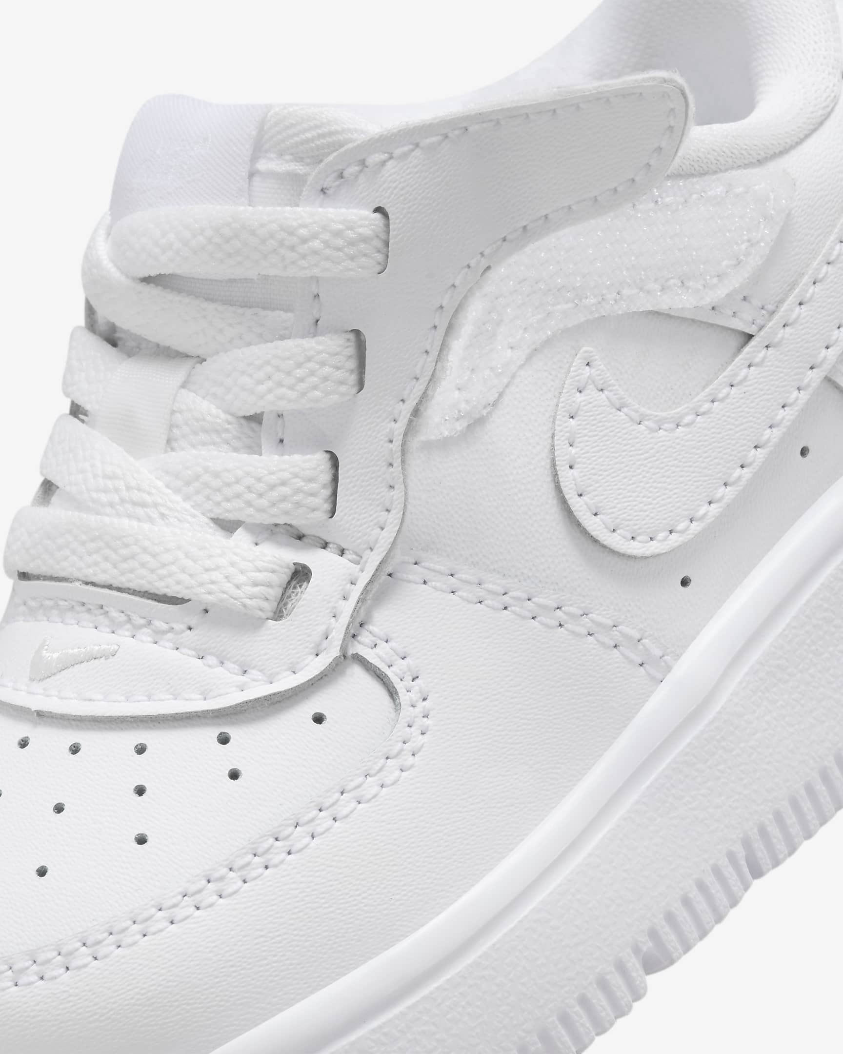 Tenis para bebé e infantil Nike Force 1 Low EasyOn - Blanco/Blanco/Blanco