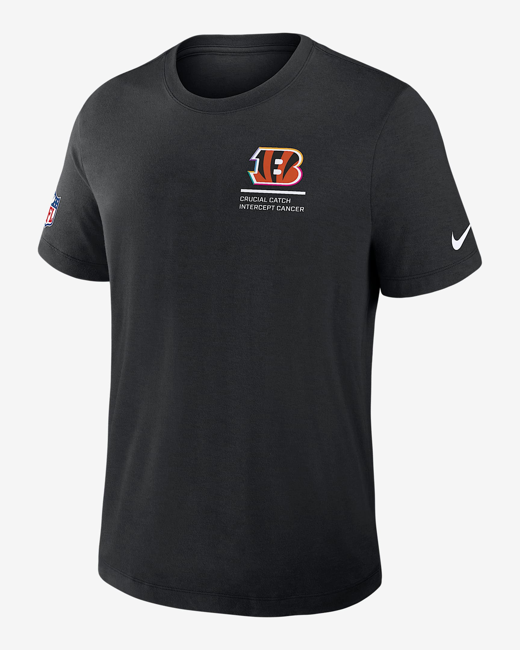 Playera Nike Dri-FIT de la NFL para hombre Cincinnati Bengals Crucial Catch - Negro