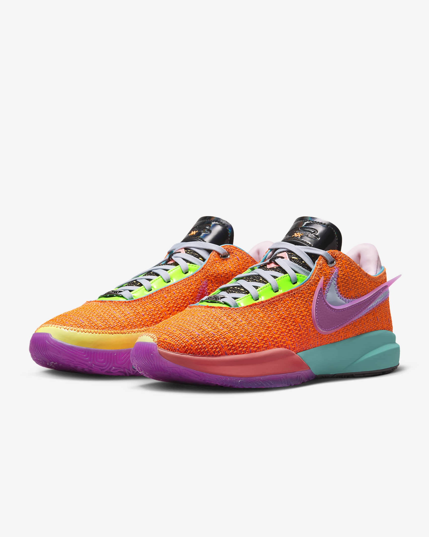 LeBron XX EP 籃球鞋 - Total Orange/Green Strike/Hot Punch/Vivid Purple