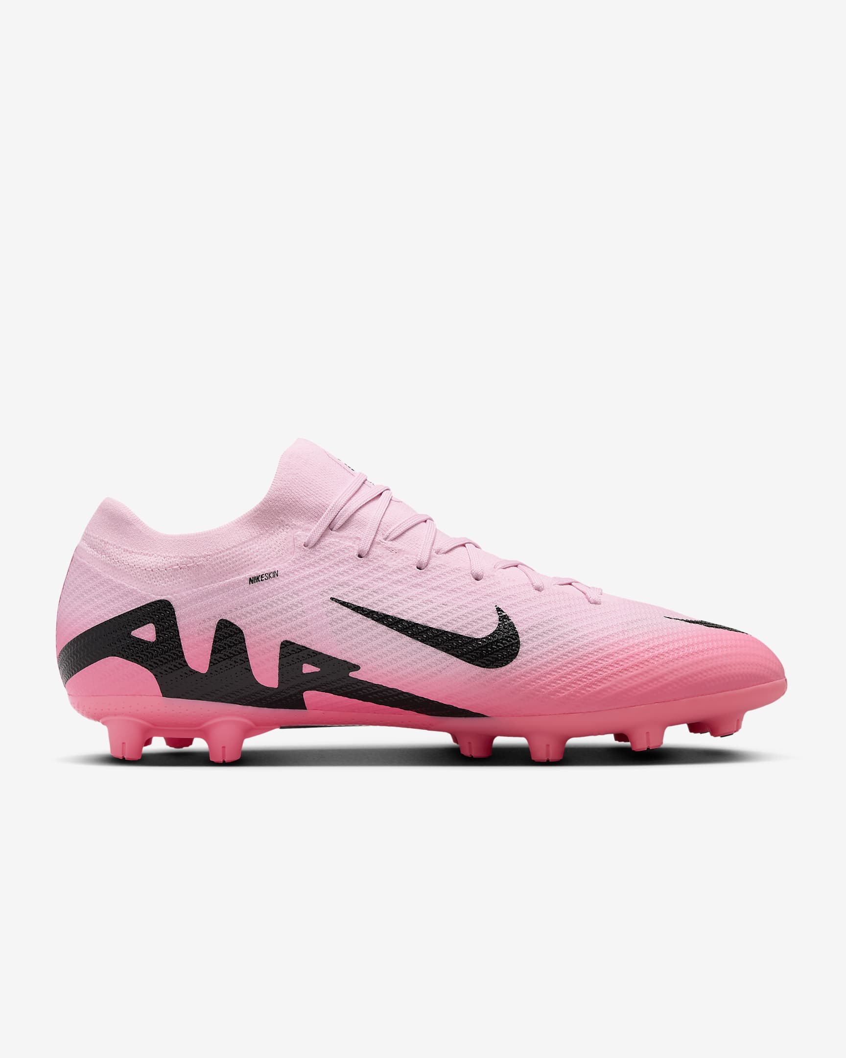 Nike Mercurial Vapor 15 Pro HG Low-Top Soccer Cleats - Pink Foam/Black