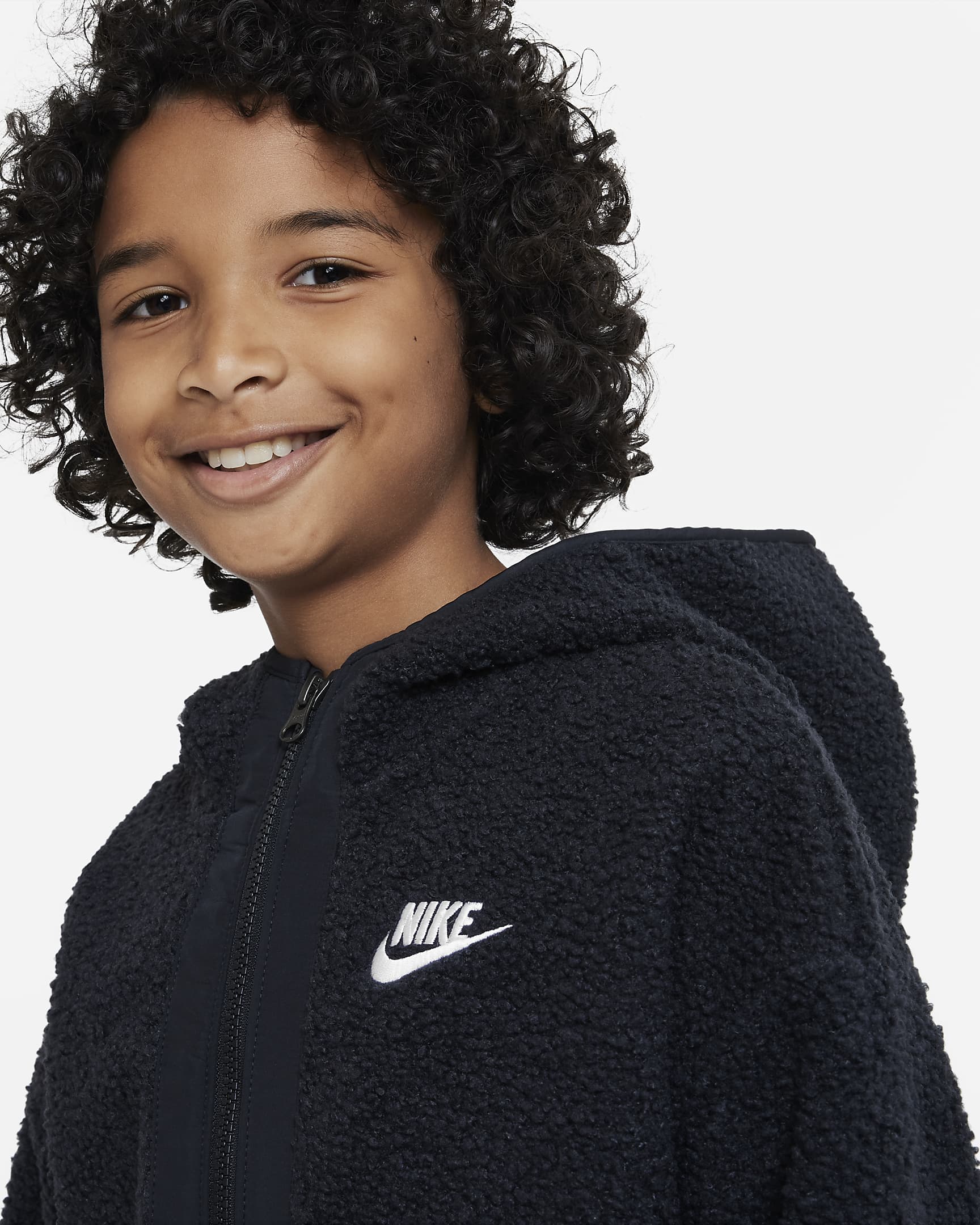 Nike Sportswear Club Fleece Older Kids' (Boys') Full-Zip Winterized ...