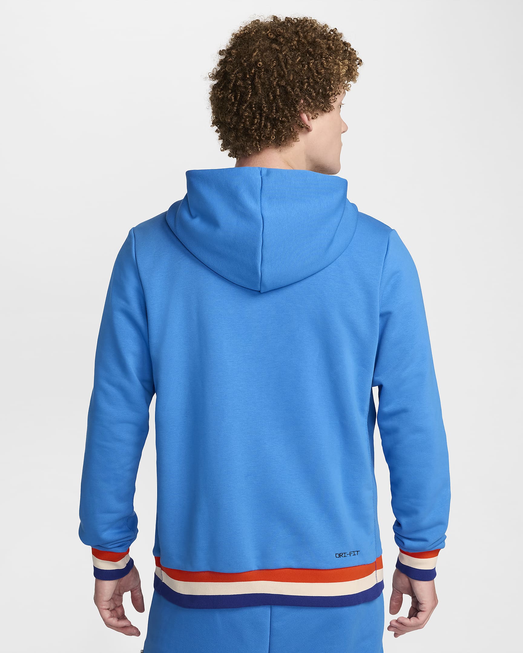 Chelsea F.C. Standard Issue Men's Nike Dri-FIT Football Pullover Hoodie - Light Photo Blue/Guava Ice