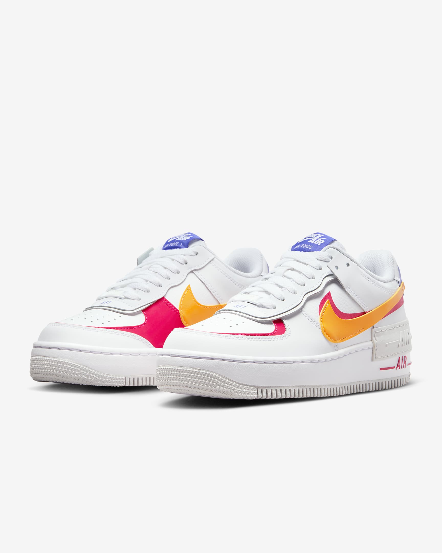 Calzado para mujer Nike Air Force 1 Shadow - Blanco/Rojo sirena/Polvo fotón/Reloj de sol