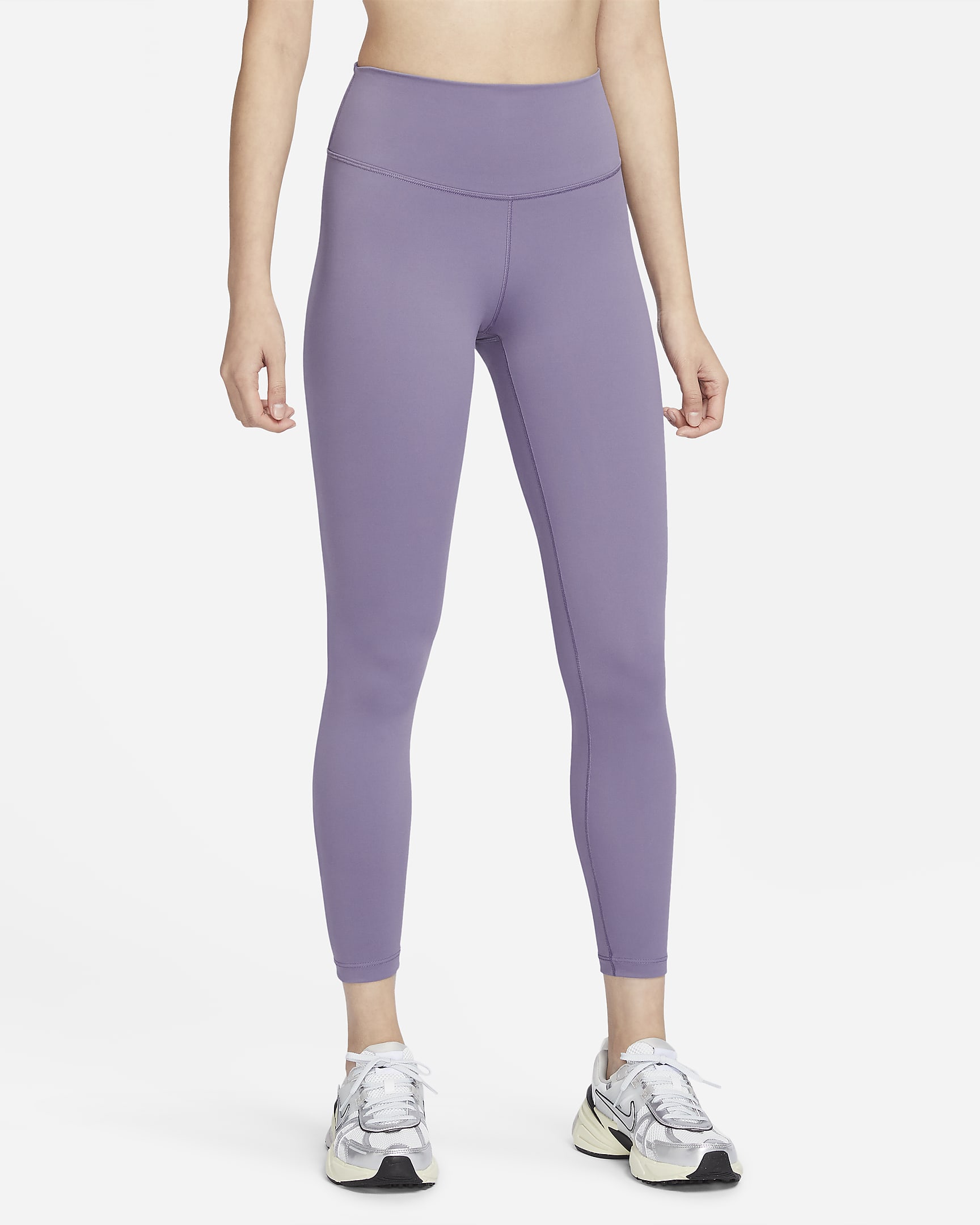 Nike One Women's High-Waisted Full-Length Leggings - Daybreak/Black