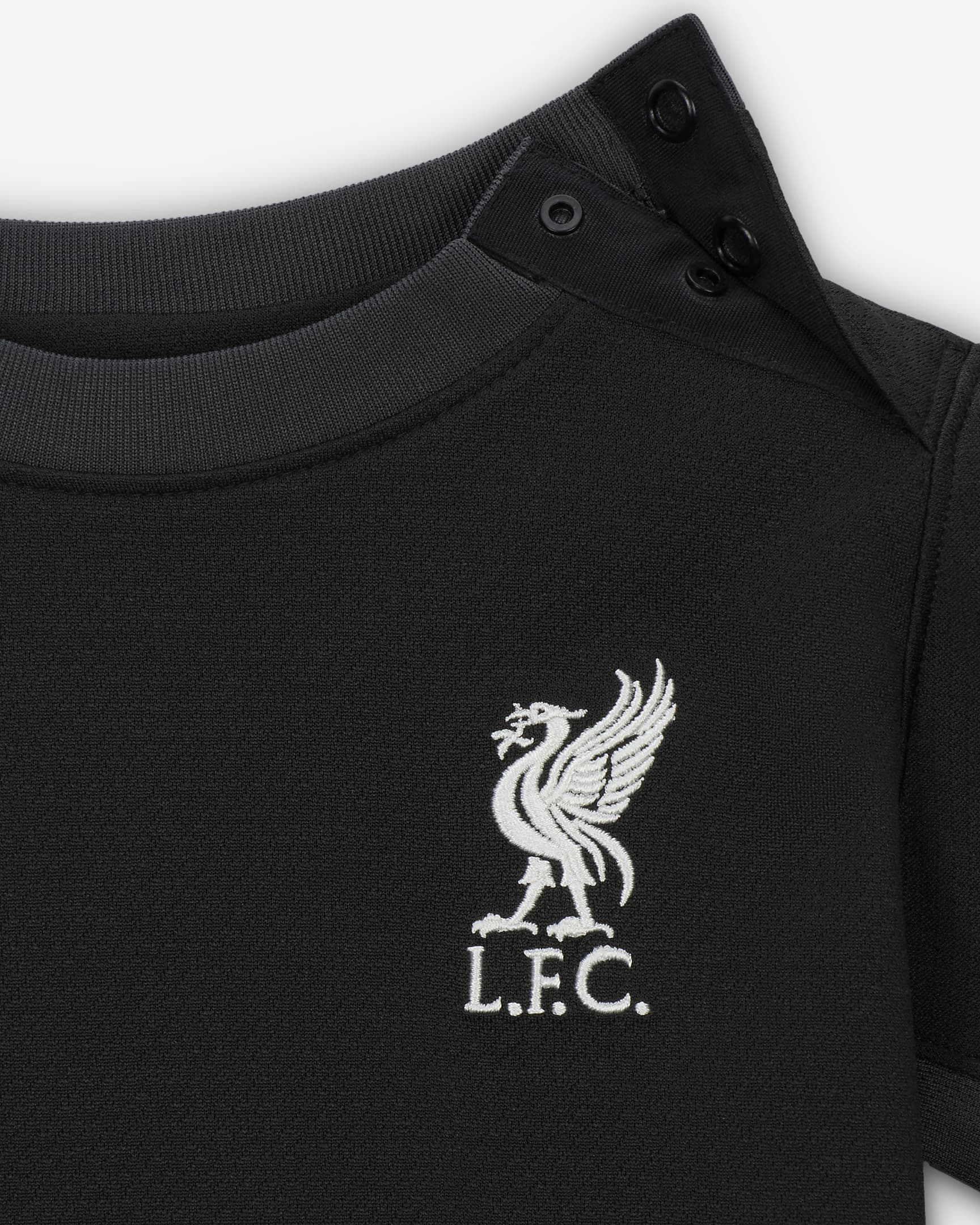 Liverpool F.C. 2024/25 Stadium Away Baby/Toddler Nike Football Replica 3-Piece Kit - Night Forest/Anthracite/Sail