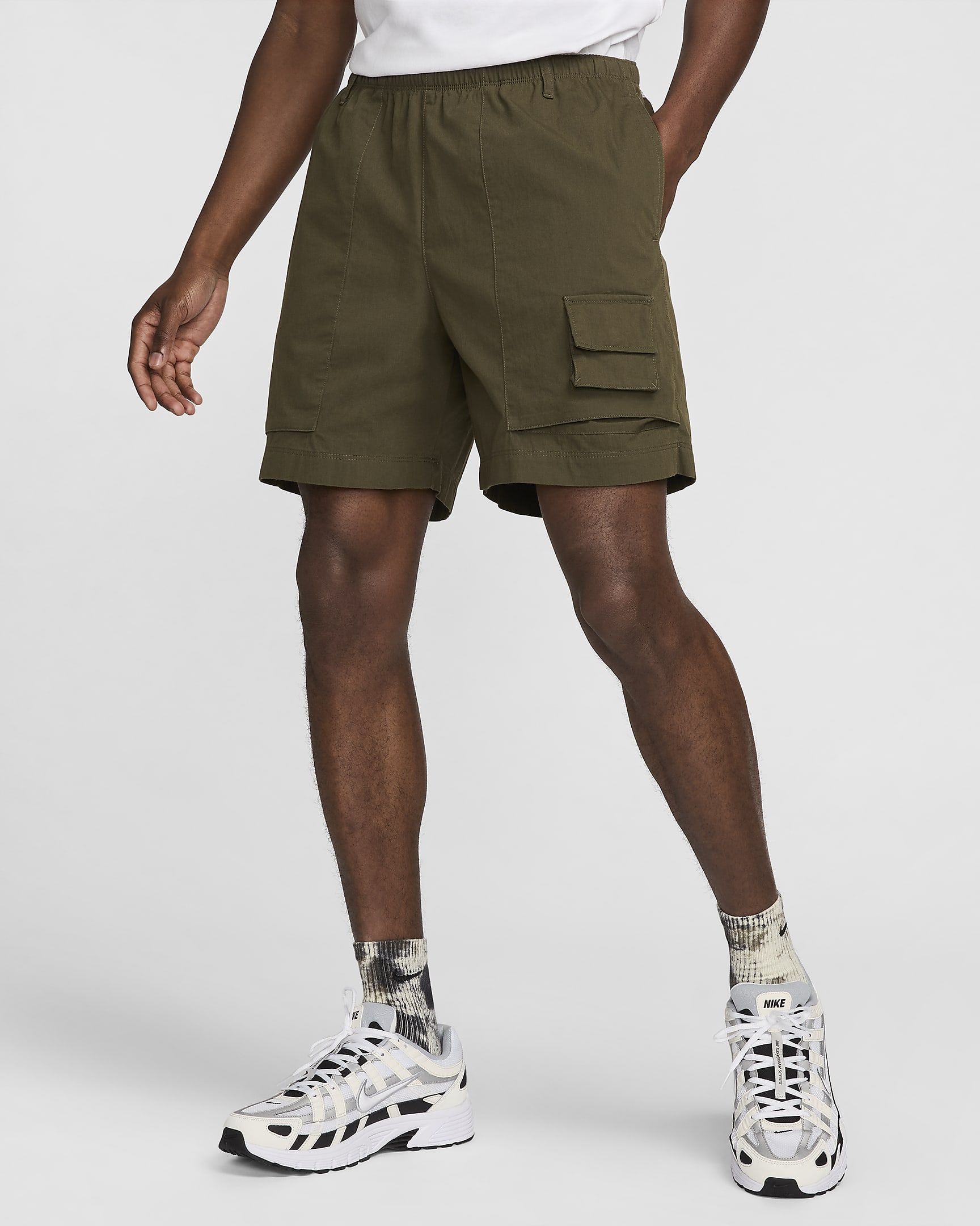 Nike Life Camp shorts til herre - Cargo Khaki/Cargo Khaki