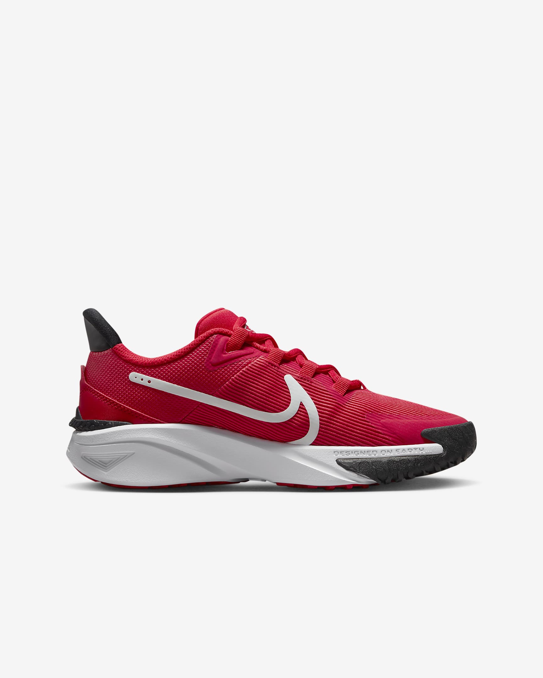 Nike Star Runner 4 løpesko til vei for store barn - University Red/Svart/Hvit/Summit White