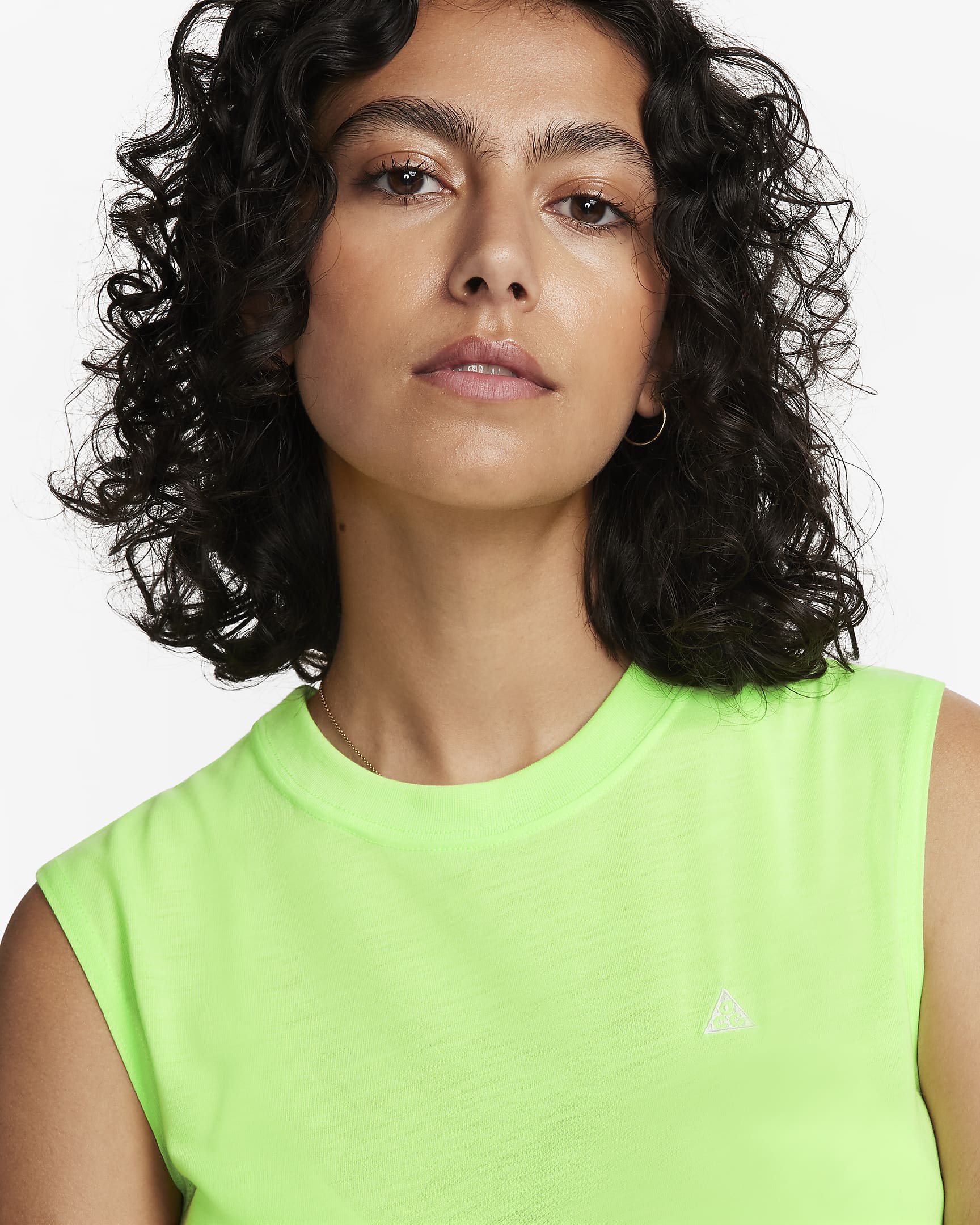 Nike ACG Dri-FIT ADV 'Goat Rocks' Mouwloze tanktop voor dames - Lime Blast/Summit White