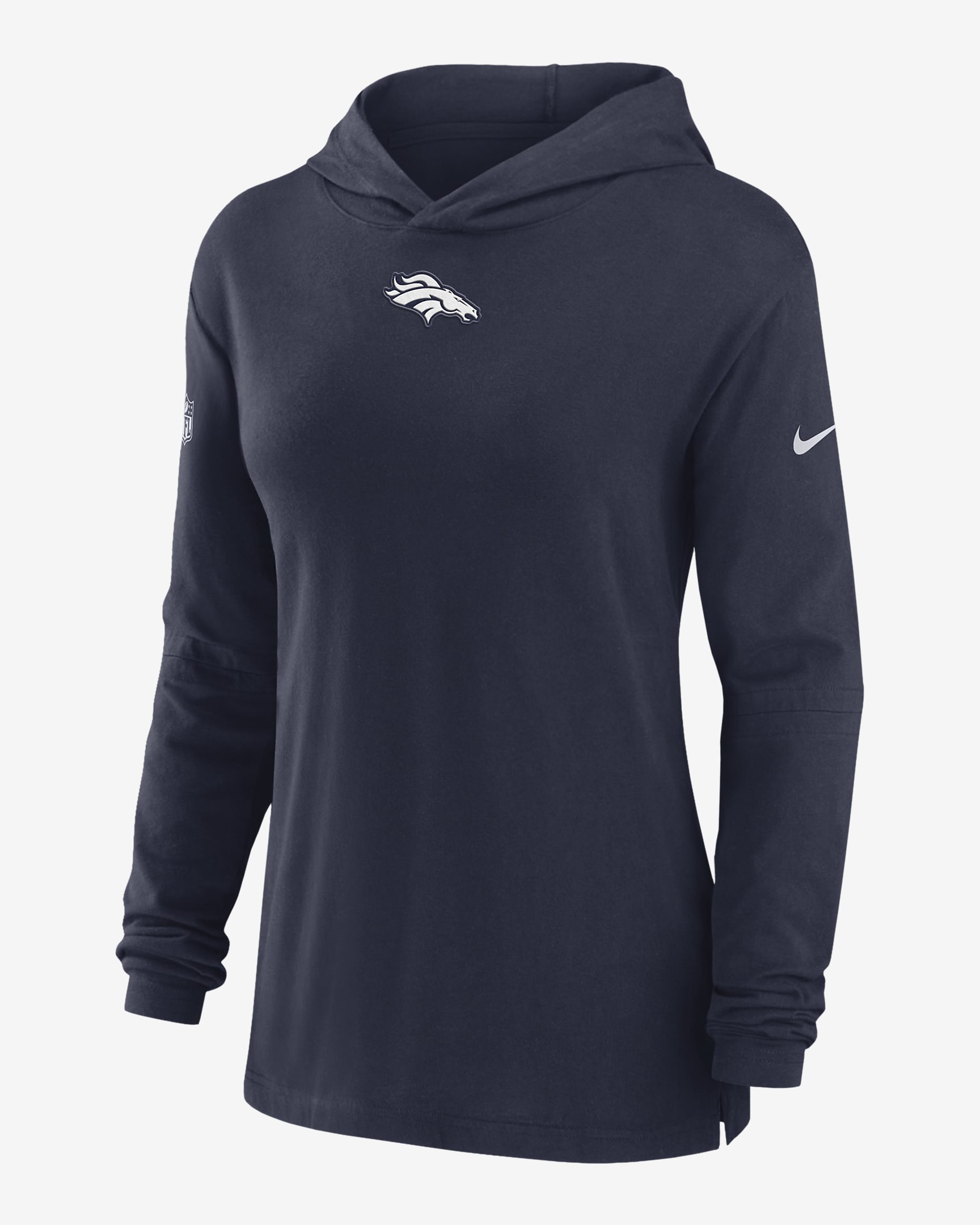 Playera con gorro de manga larga para mujer Nike Dri-FIT Sideline (NFL ...