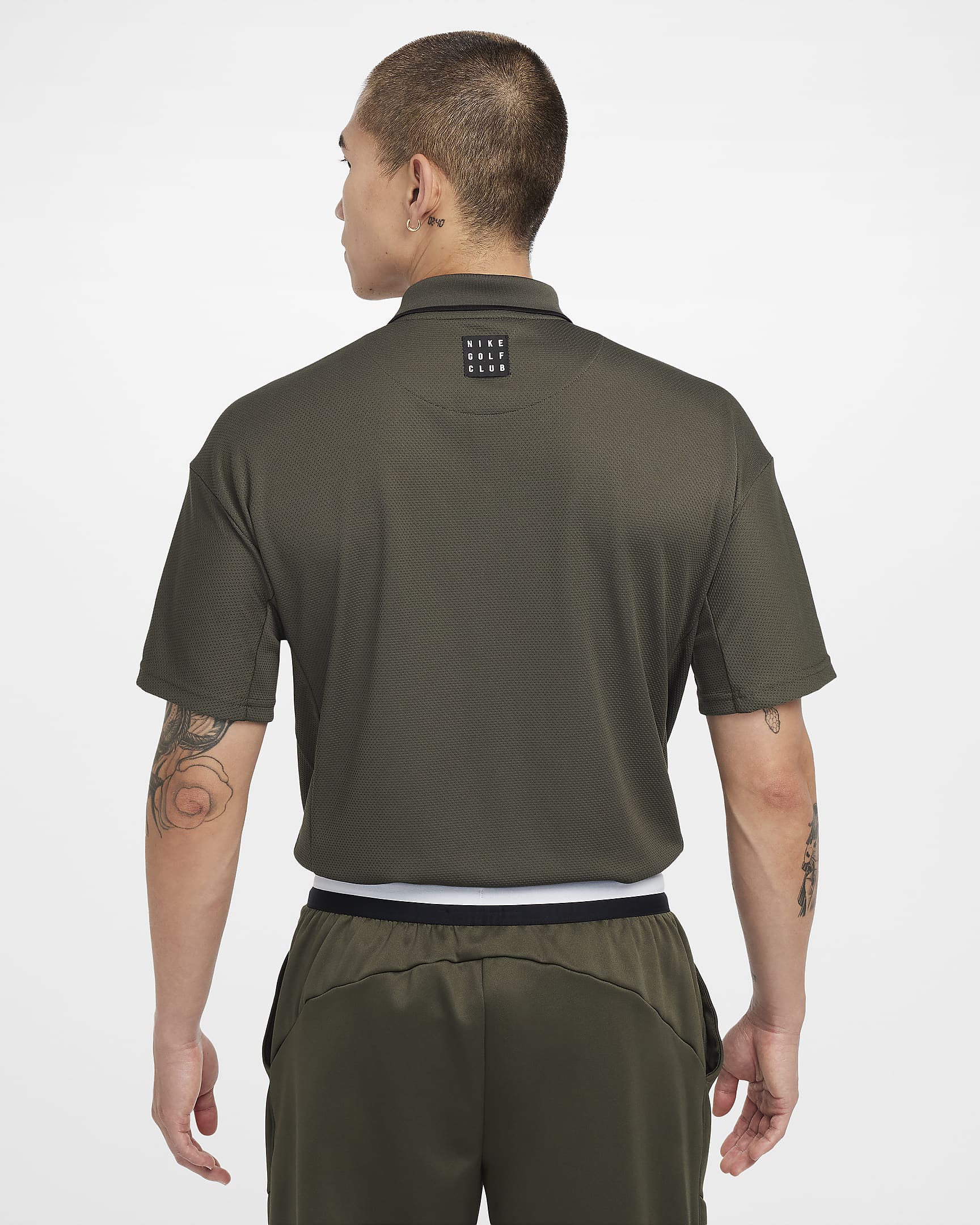 Nike Golf Club 男款 Dri-FIT 高爾夫球衫 - Light Bone/Cargo Khaki/黑色/黑色