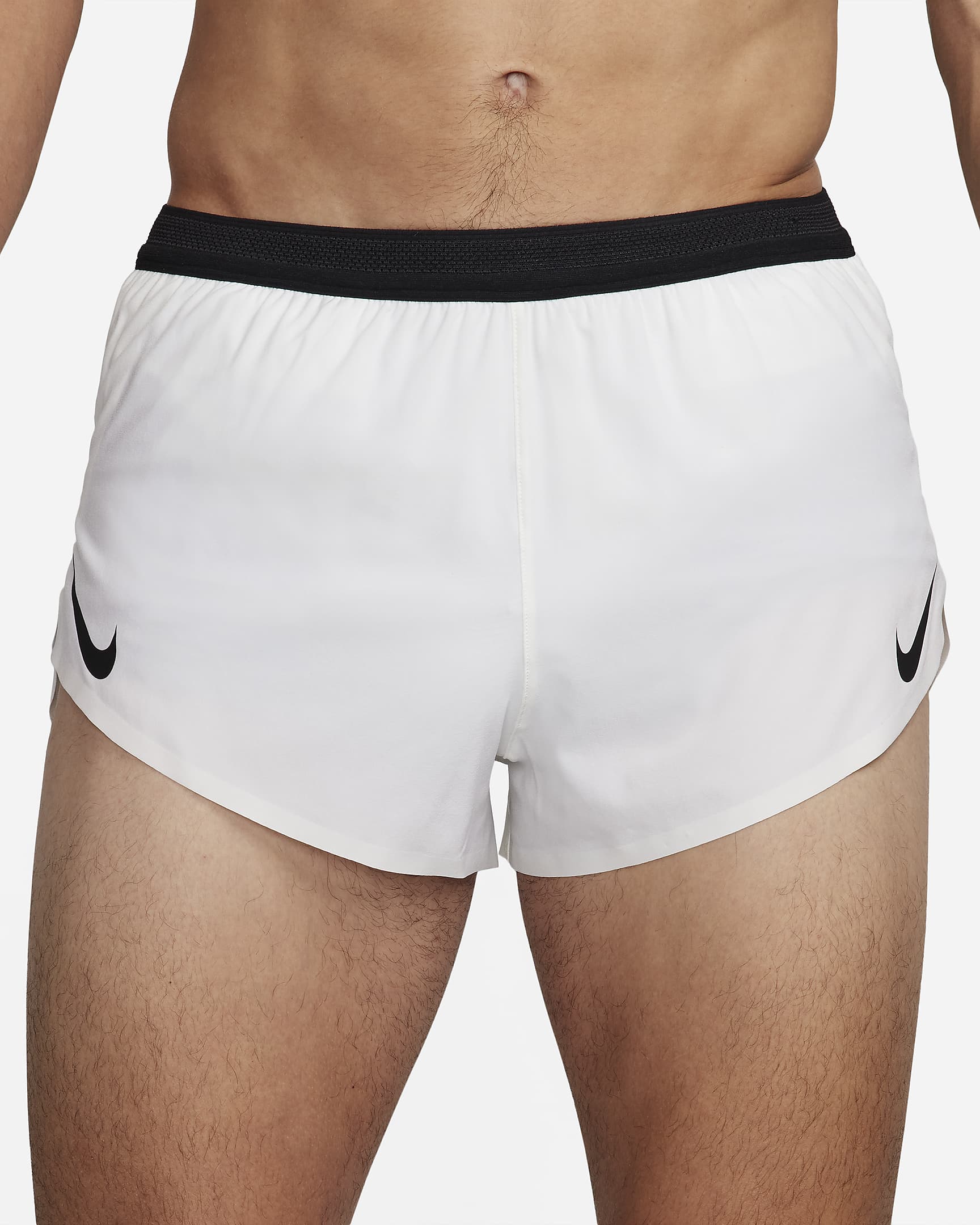 Nike AeroSwift Dri-FIT-ADV-Laufshorts mit Innenslip für Herren (ca. 5 cm) - Summit White/Schwarz