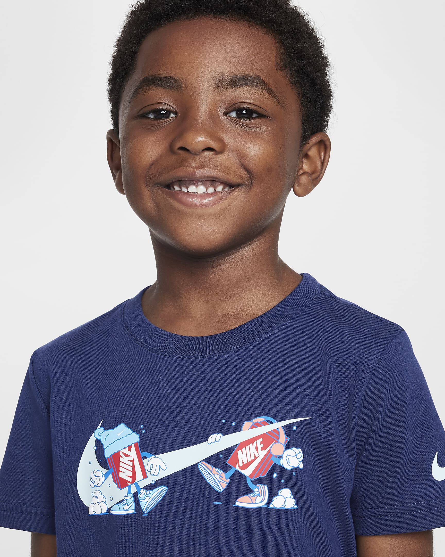 Nike Little Kids' Boxy Snowball T-Shirt - Midnight Navy