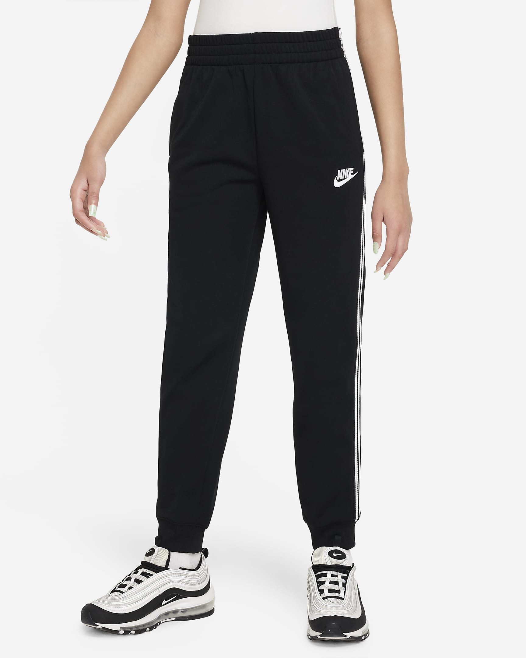 Nike Sportswear Older Kids' Tracksuit - Black/White