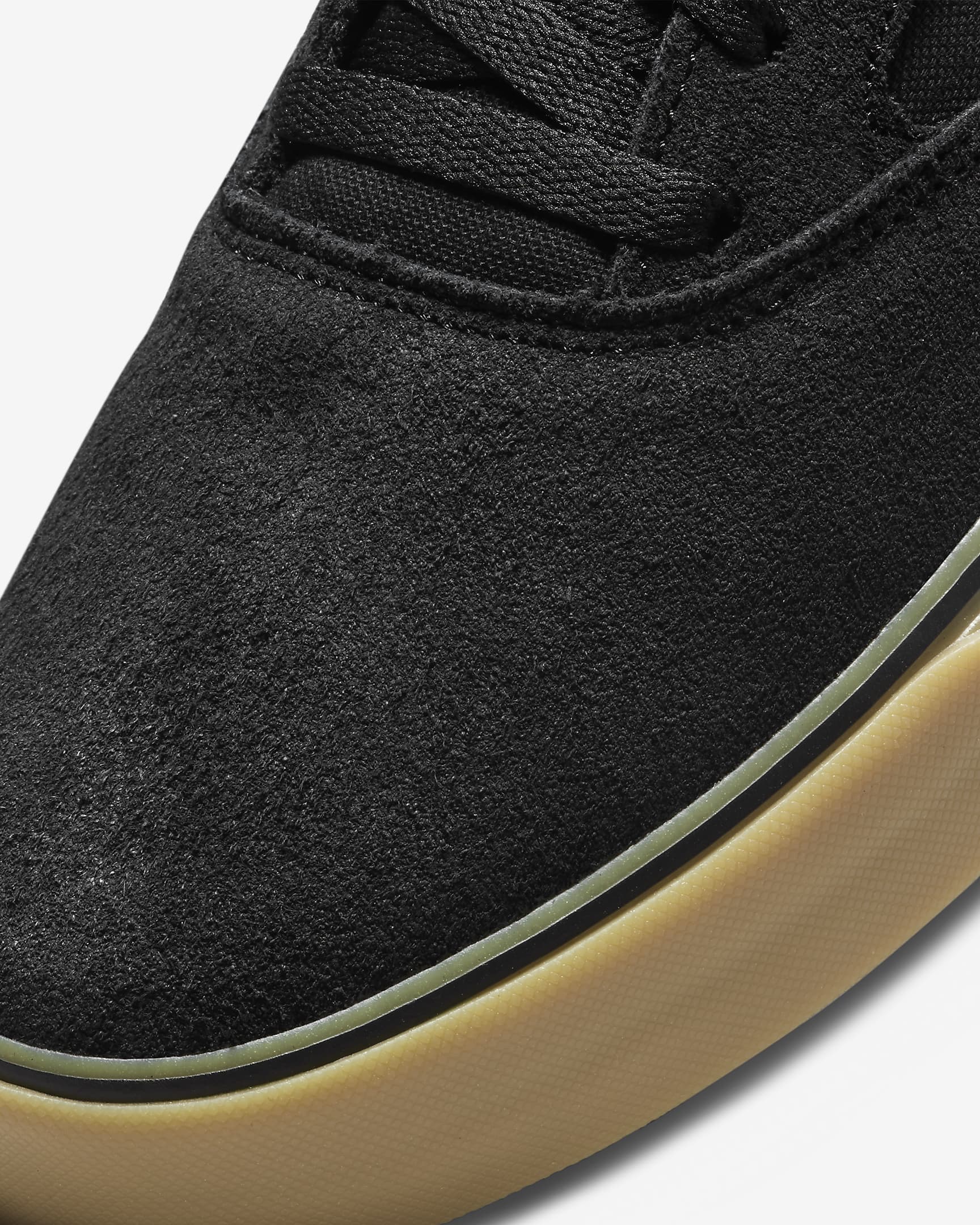 Nike SB Chron 2 Skate Shoe - Black/Black/Gum Light Brown/White