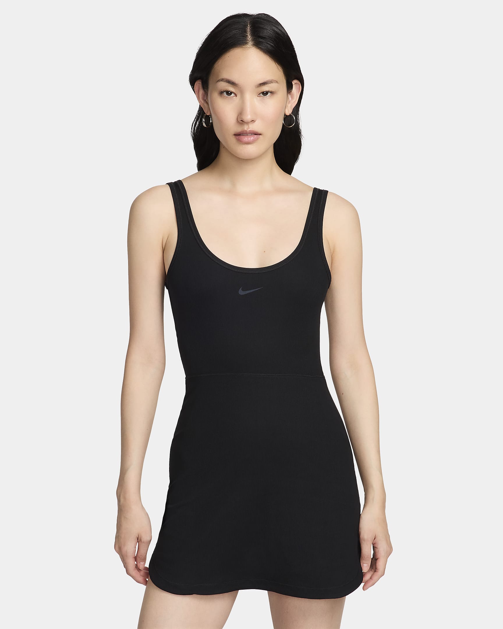 Nike One Women's Dri-FIT Dress - Black/Light Orewood Brown/Cool Grey