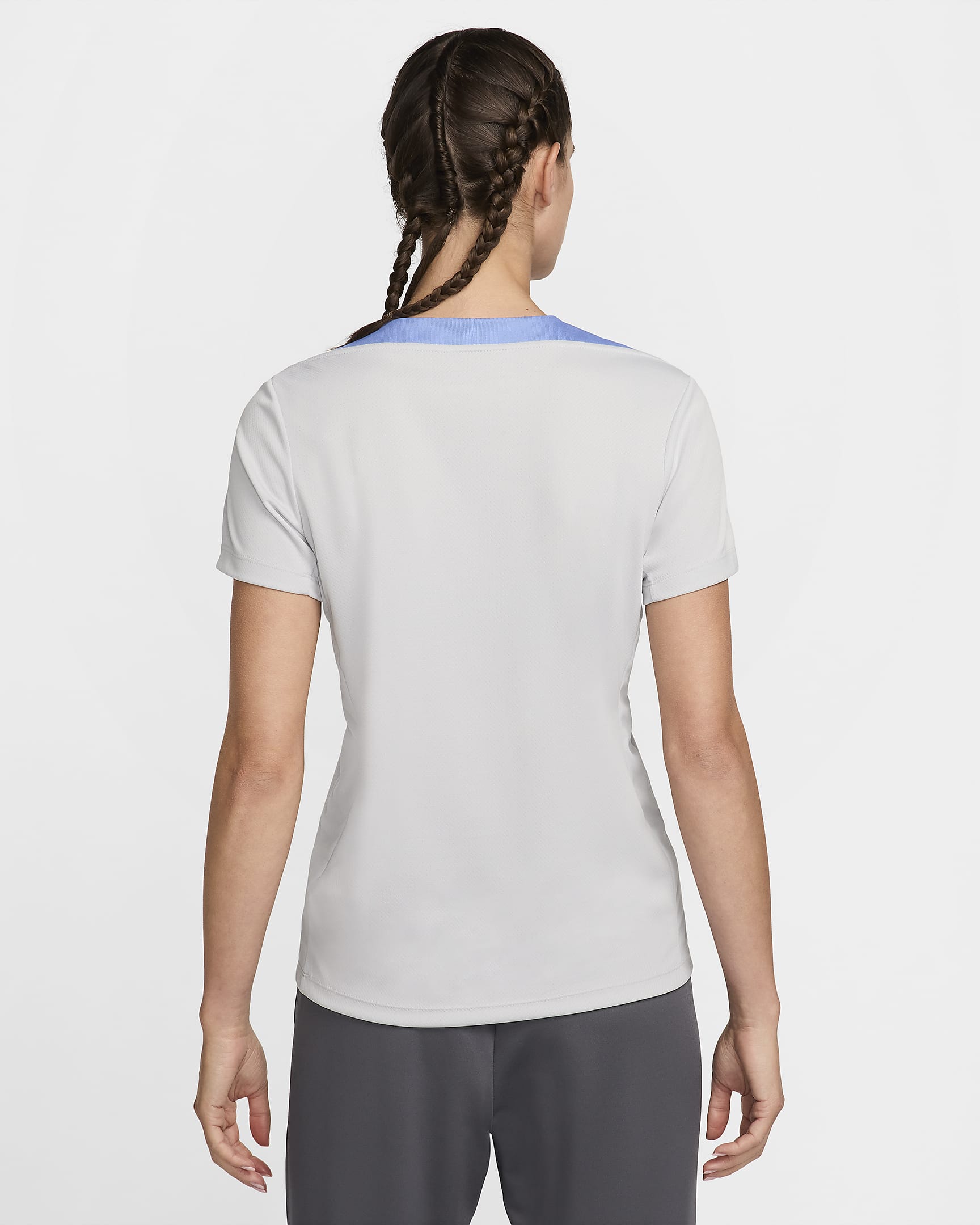 Tottenham Hotspur Strike Women's Nike Dri-FIT Football Short-Sleeve Knit Top - Grey Fog/Polar/Dark Grey