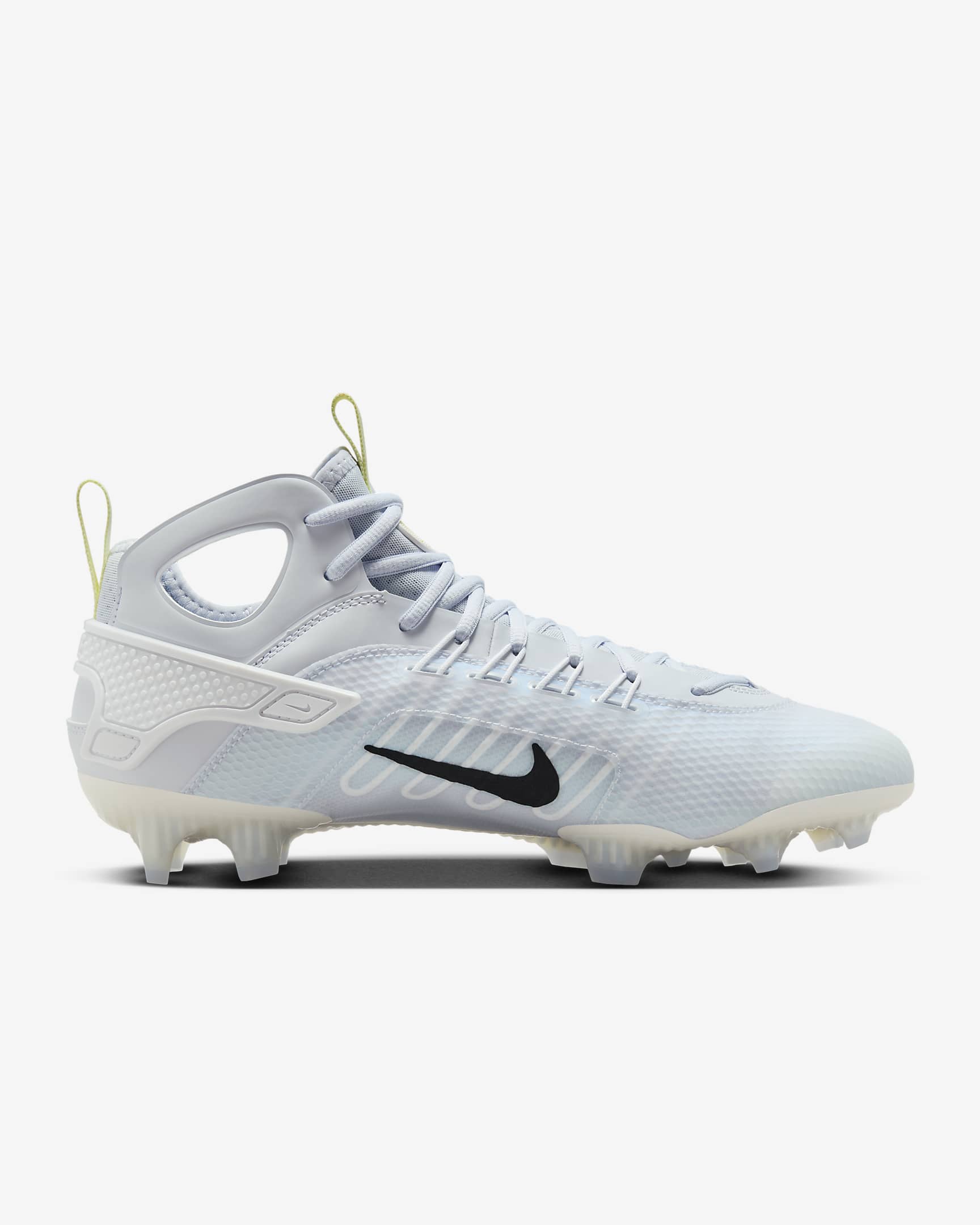 Tacos de lacrosse Nike Huarache 9 Elite Mid LAX SE - Gris fútbol/Blanco/Verde luminoso/Negro