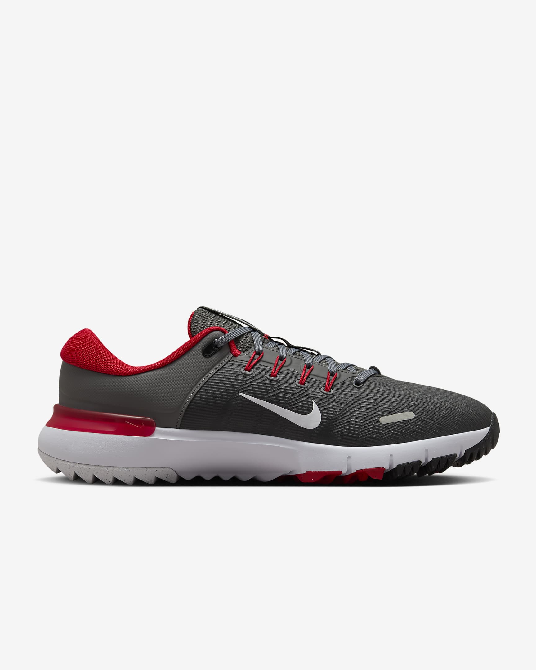 Nike Free Golf NN Golf Shoes - Iron Grey/University Red/Smoke Grey/White