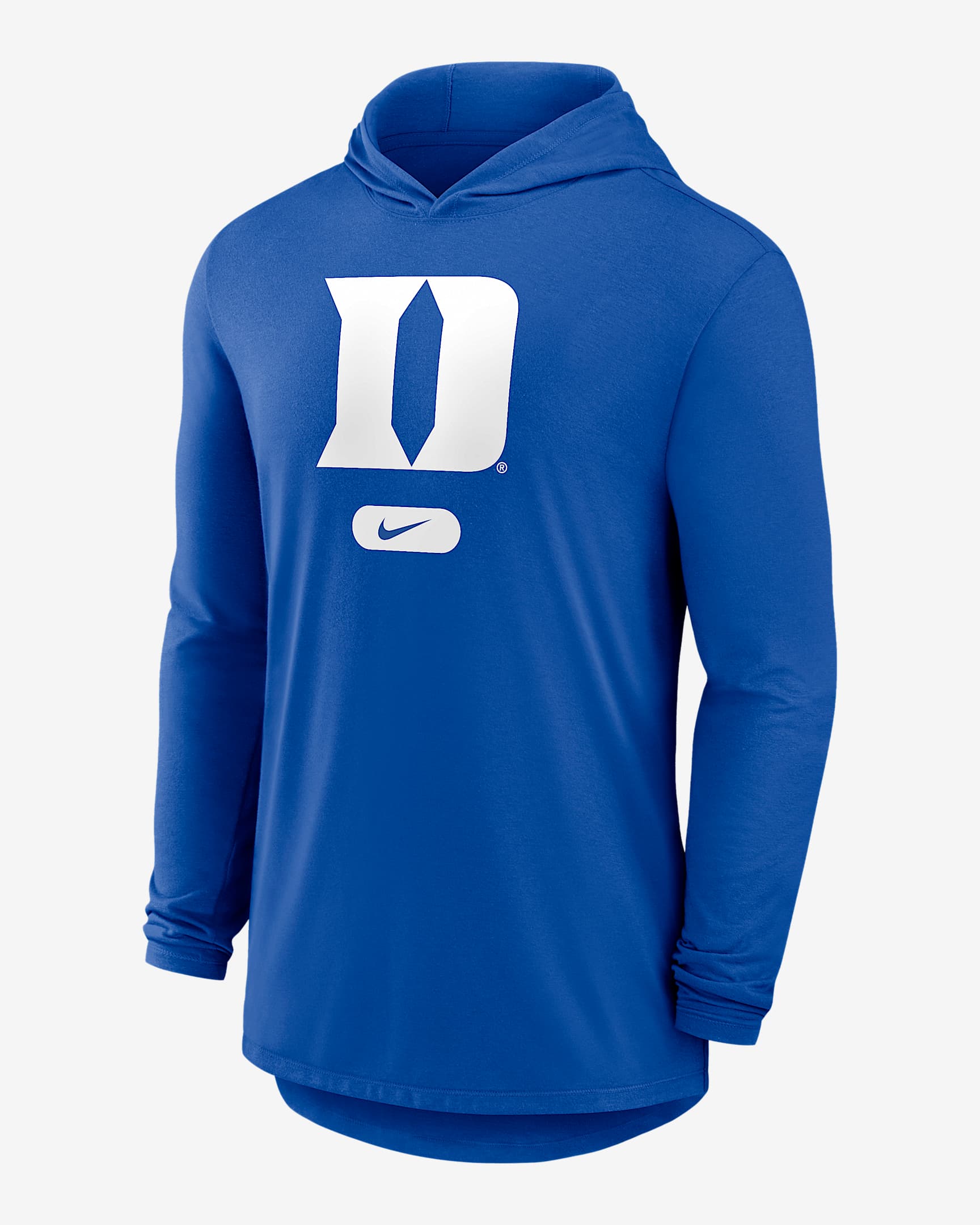 Duke Men's Nike Dri-FIT College Long-Sleeve Hooded T-Shirt - Royal