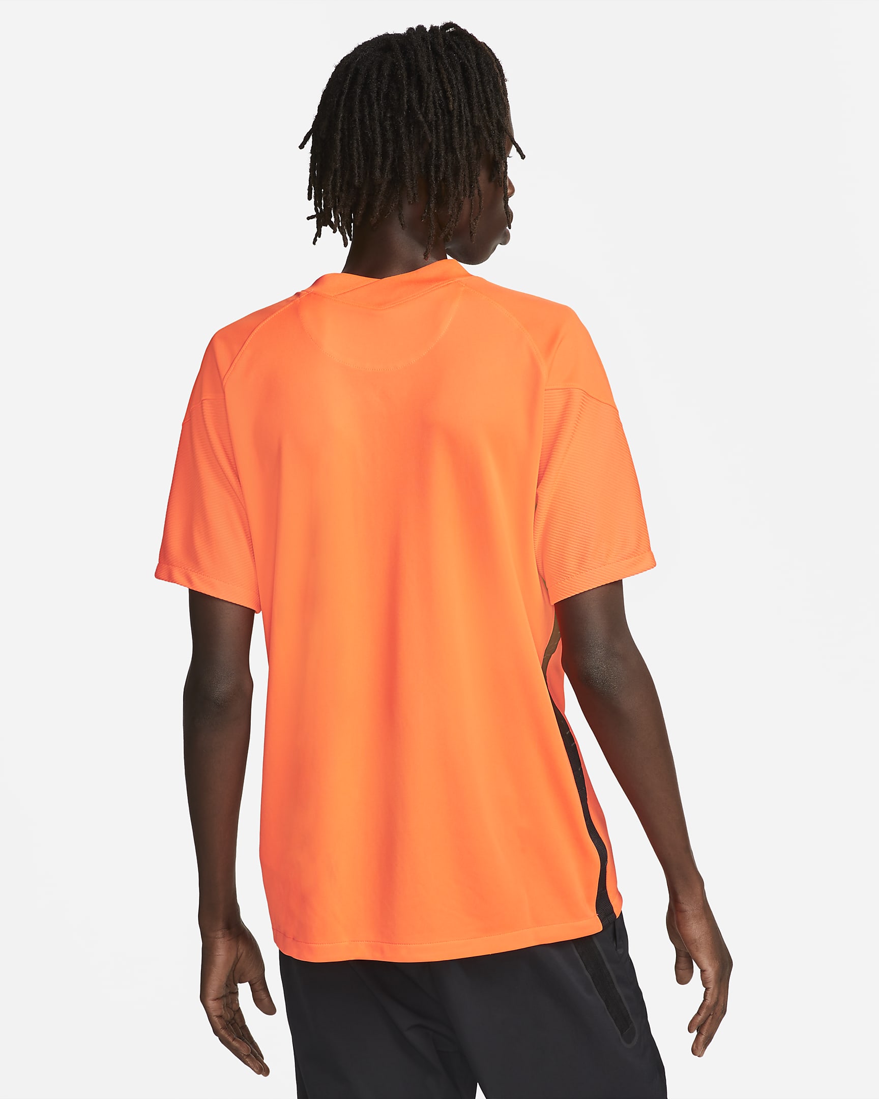 Netherlands 2022 Stadium Home Men's Nike Dri-FIT Soccer Jersey - Total Orange/Black