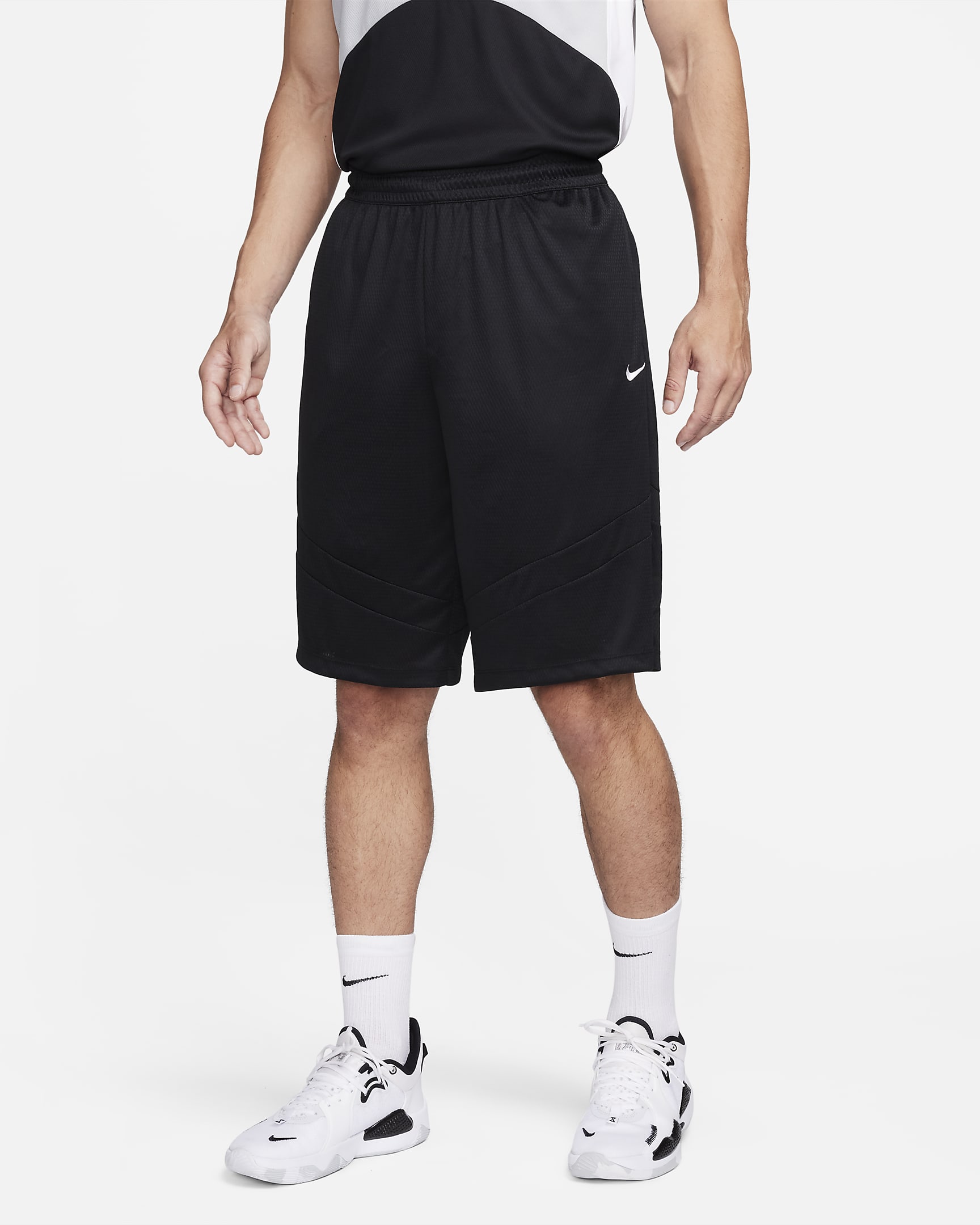 Nike Icon Pantalons curts Dri-FIT de 28 cm de bàsquet - Home - Negre/Negre/Negre