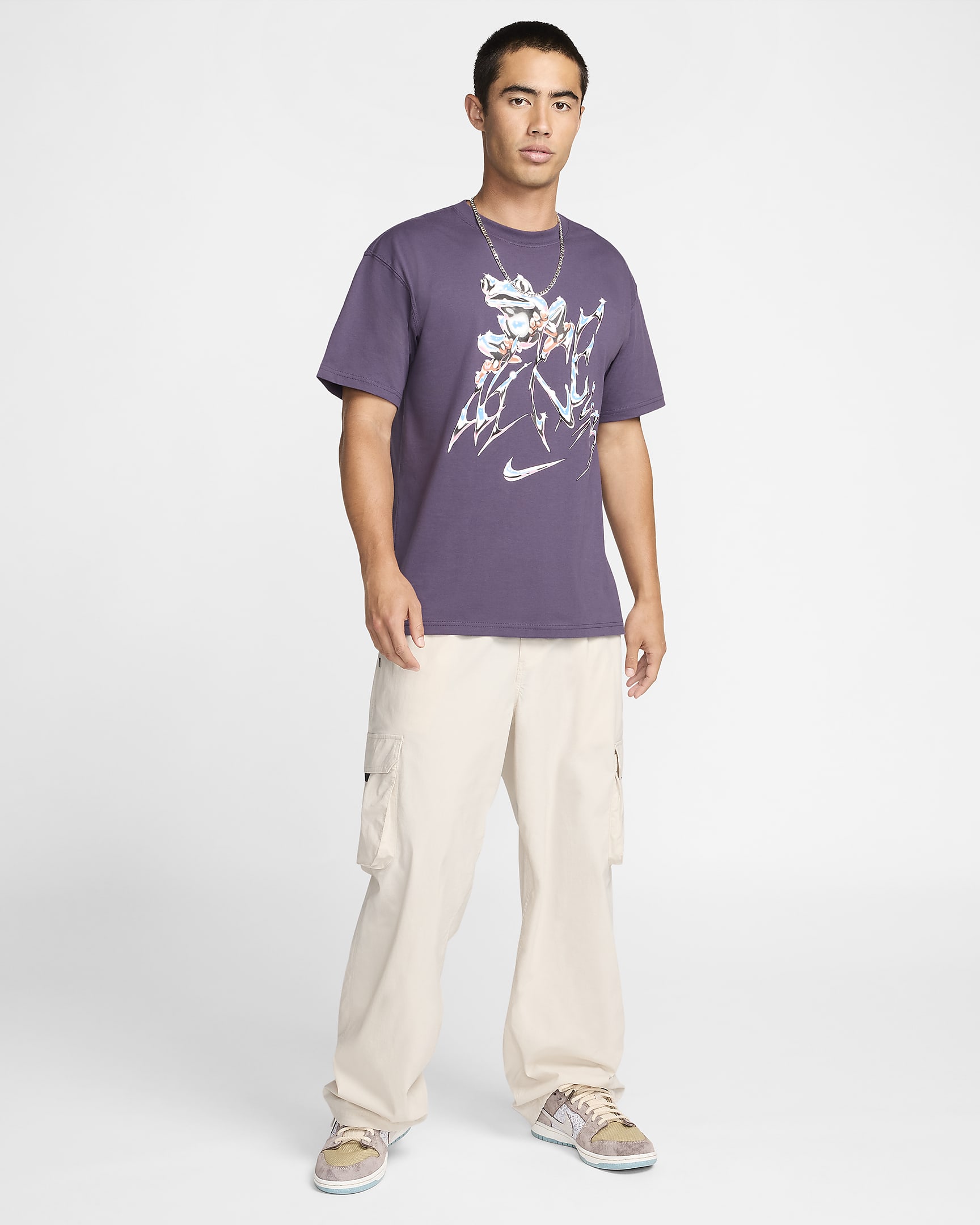 Nike SB M90 Skate T-Shirt - Dark Raisin