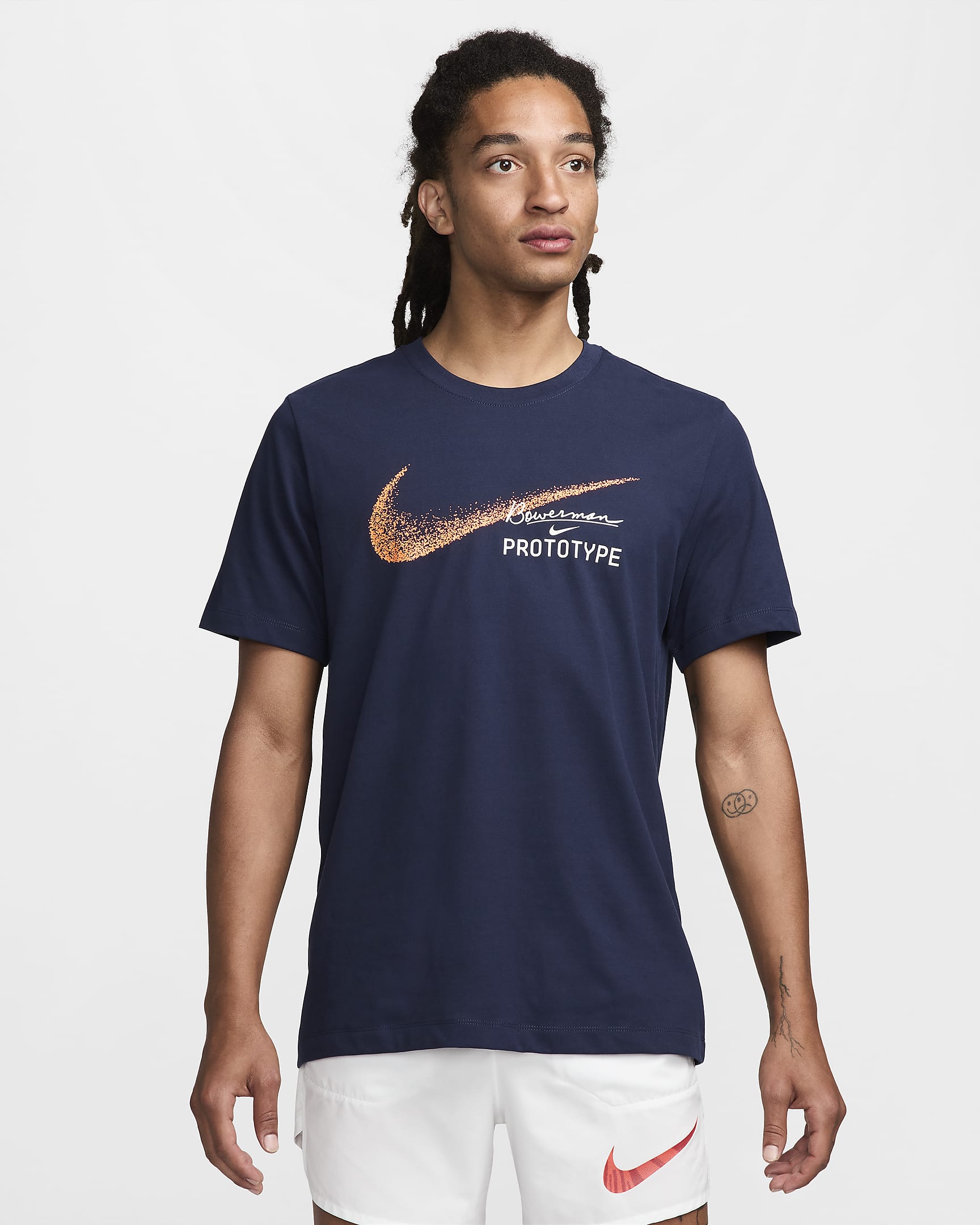 Nike Men's Dri-FIT Running T-Shirt - Obsidian