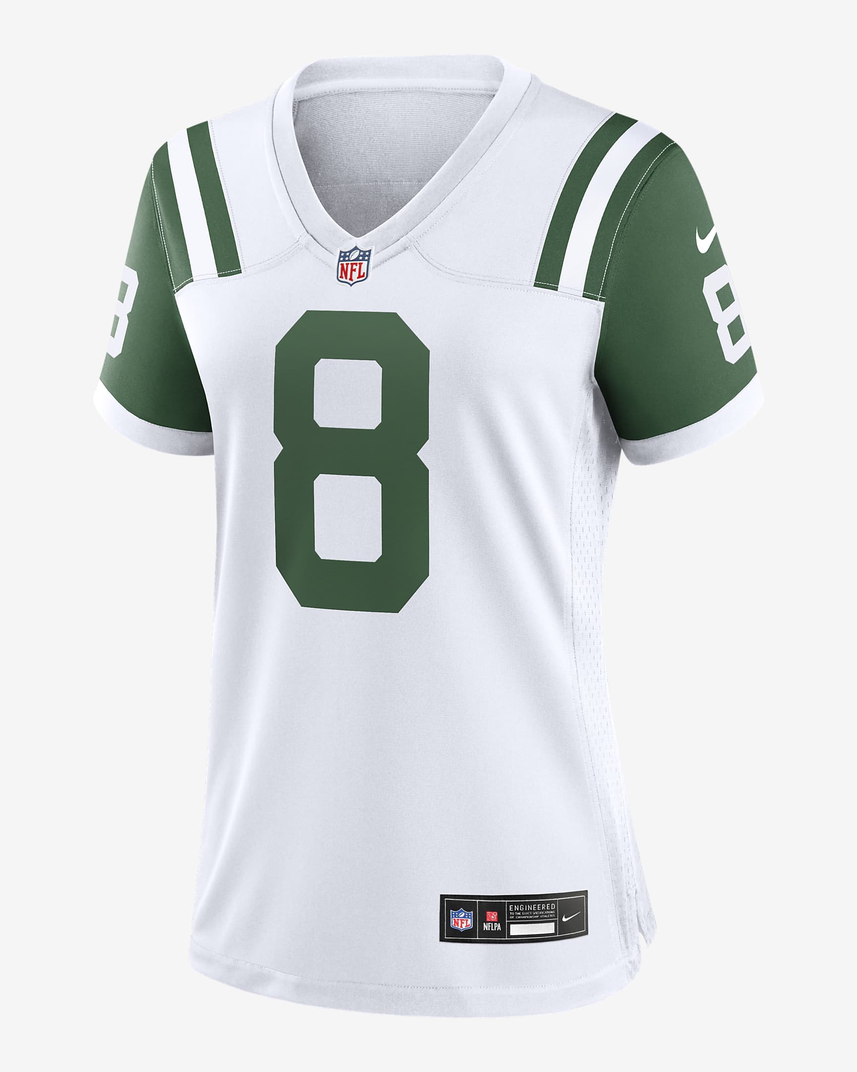 Jersey de fútbol americano Nike de la NFL Game para mujer Aaron Rodgers New York Jets - Blanco