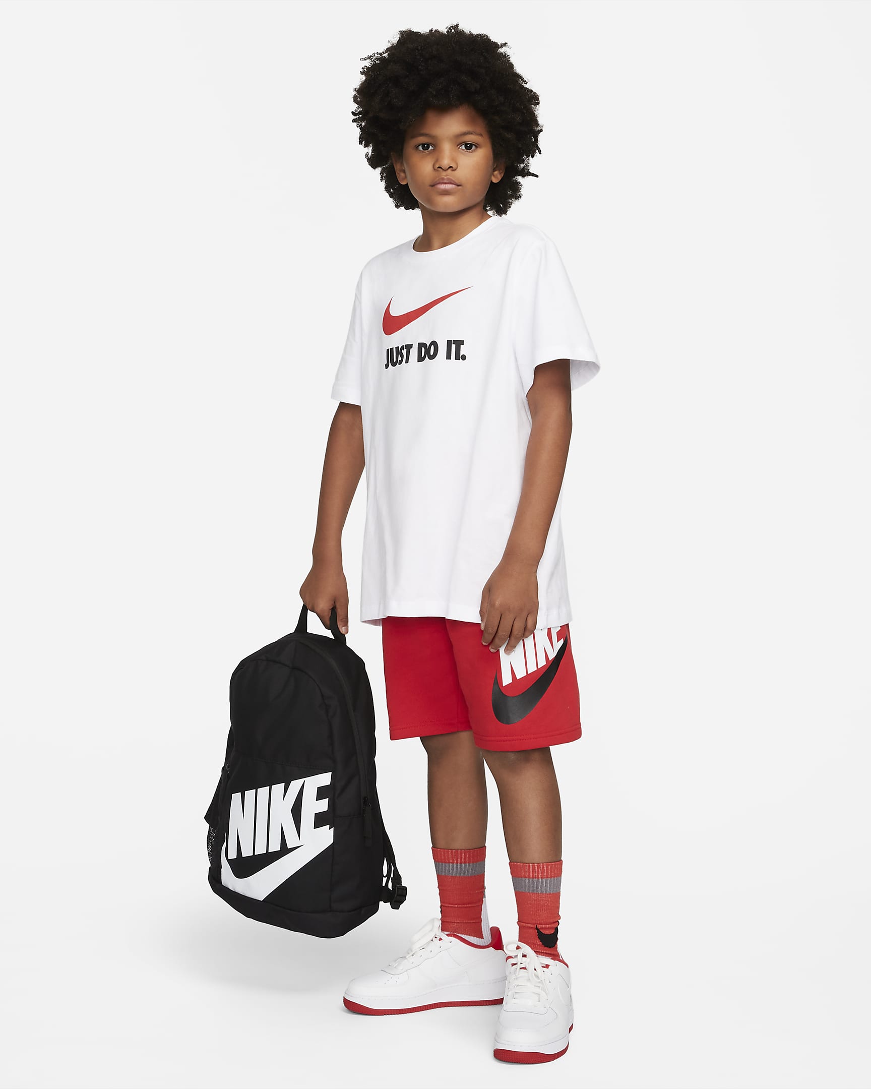 Nike Rugzak voor kids (20 liter) - Zwart/Zwart/Wit