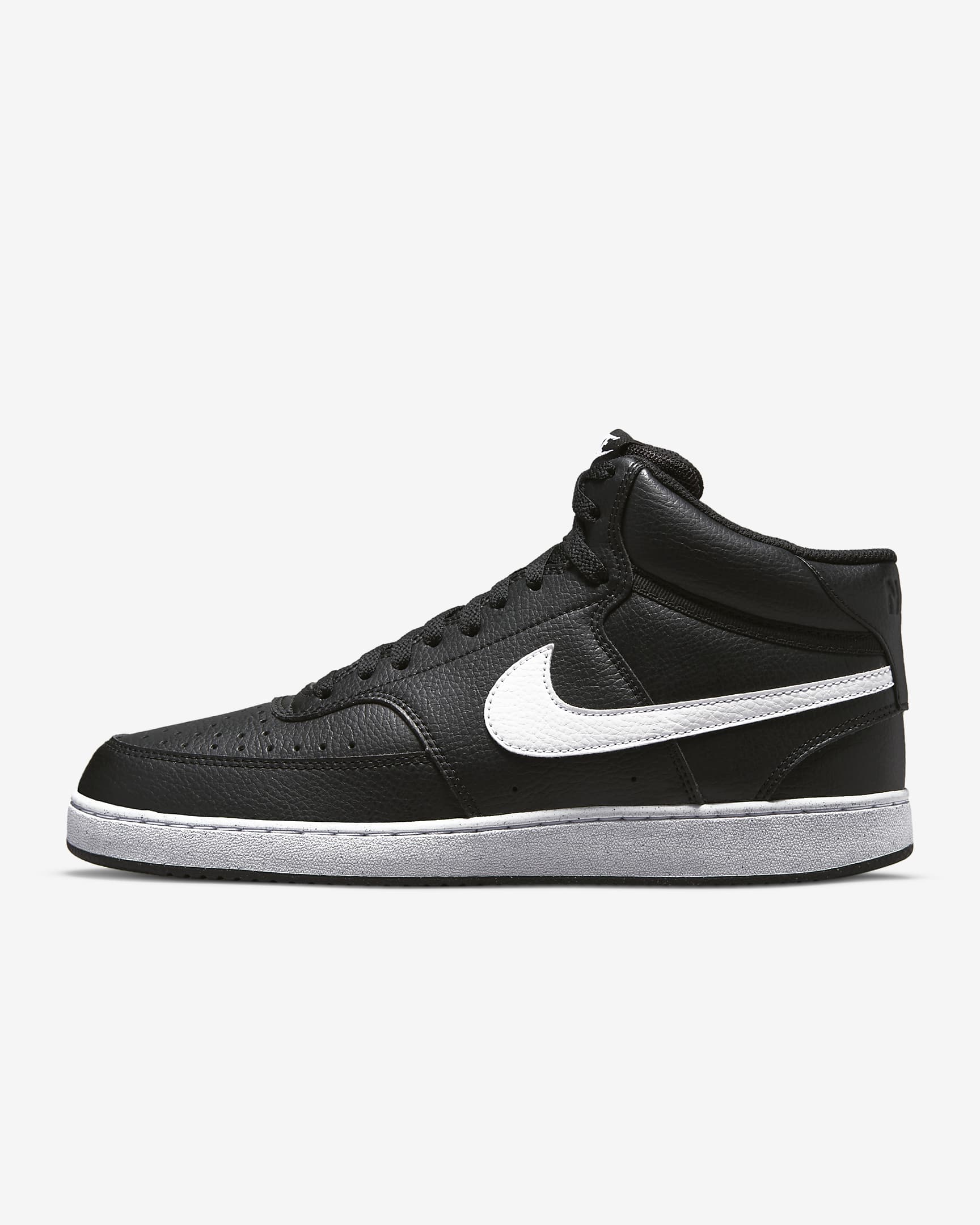 Nike Court Vision Mid Next Nature Herrenschuh - Schwarz/Schwarz/Weiß