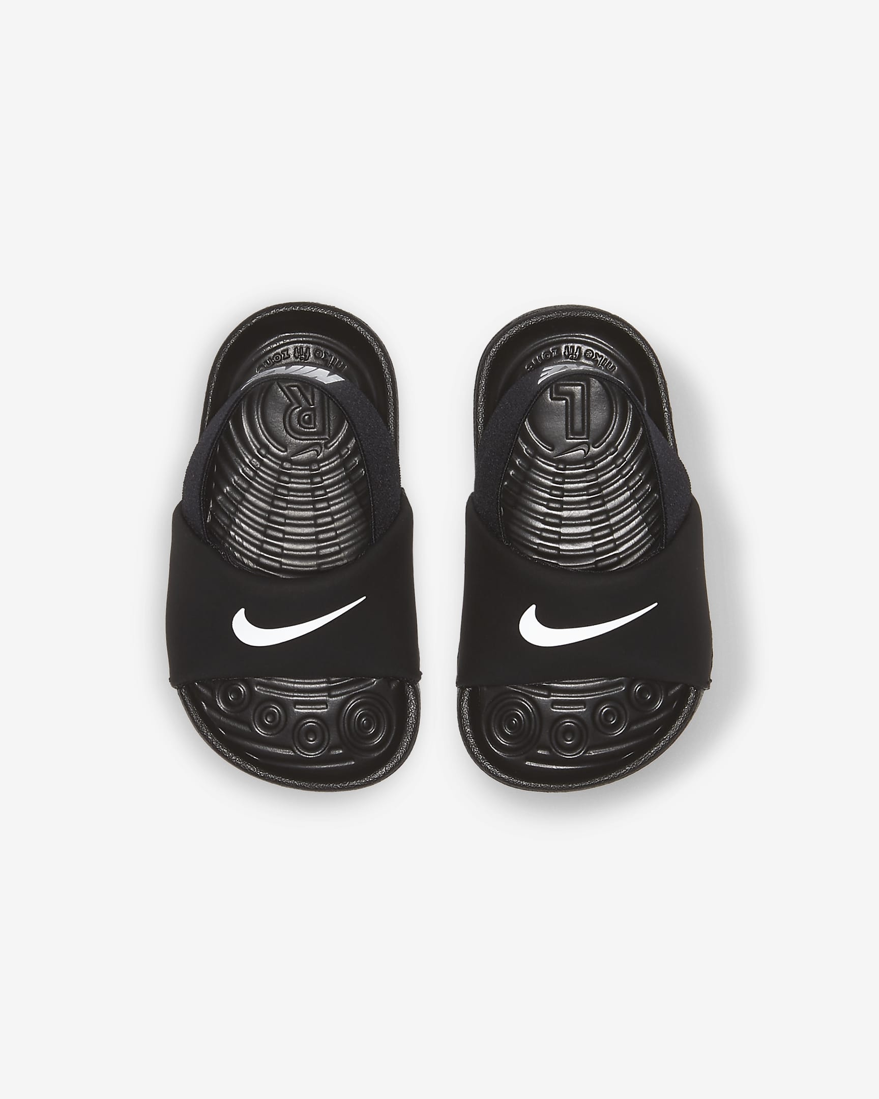 Nike Kawa Baby & Toddler Slides - Black/White/White/White