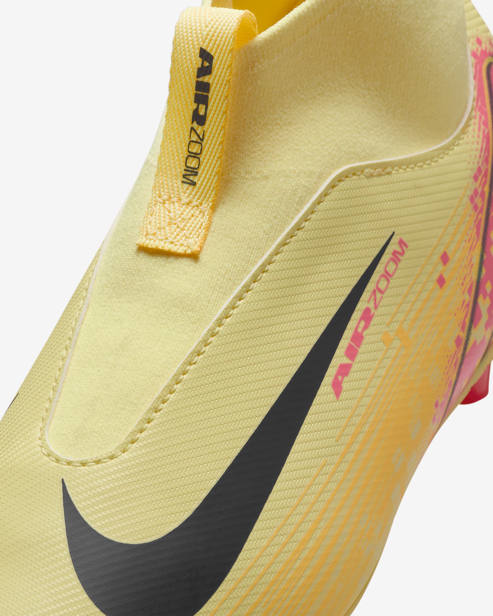 Fotbollssko Nike Jr. Mercurial Superfly 10 Academy "Kylian Mbappé" AG med högt skaft för ungdom - Light Laser Orange/Armory Navy