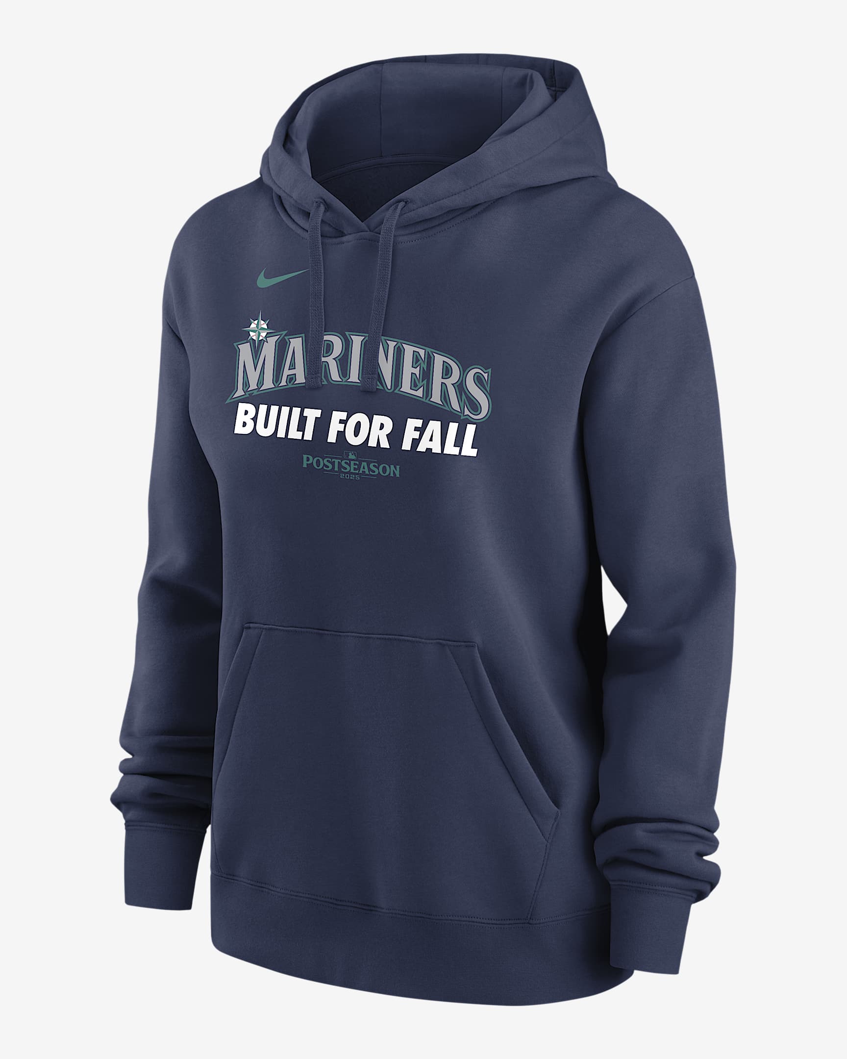 Seattle Mariners 2025 Postseason Authentic Collection Women's Nike MLB Pullover Hoodie - Navy