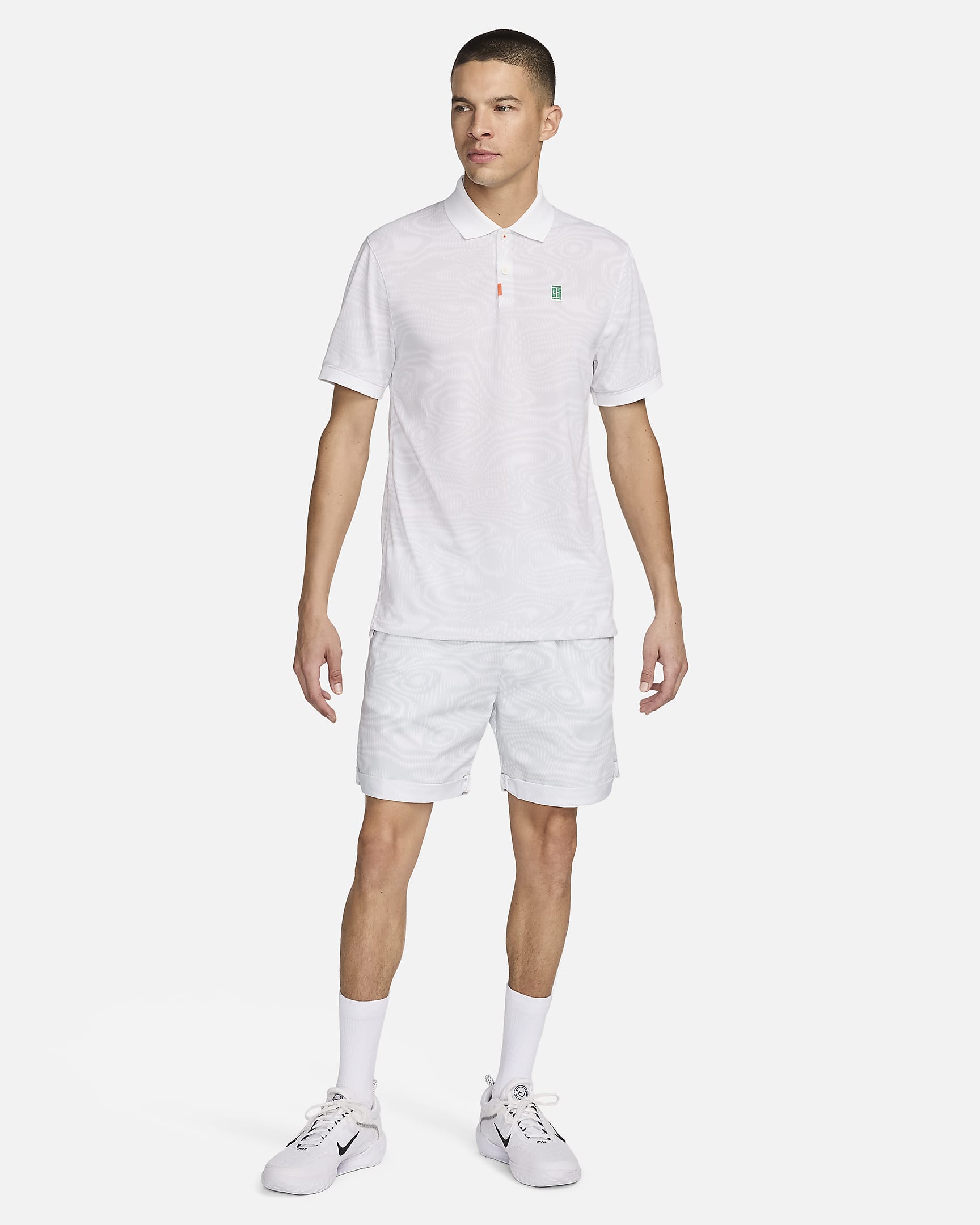 Short de tennis Dri-FIT NikeCourt Heritage 15 cm pour homme - Blanc