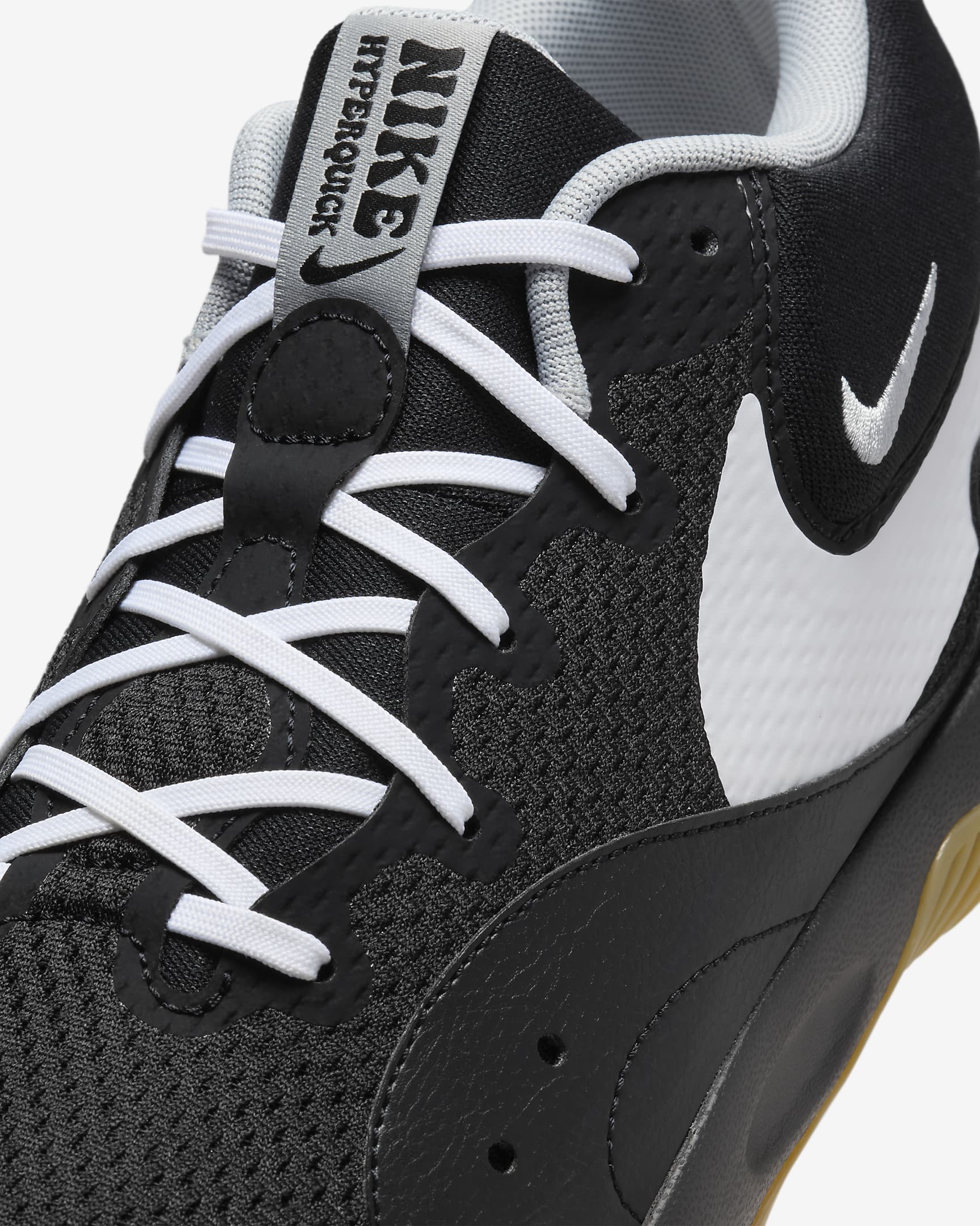 Nike Hyperquick Volleyball Shoes - Black/Flat Silver/White