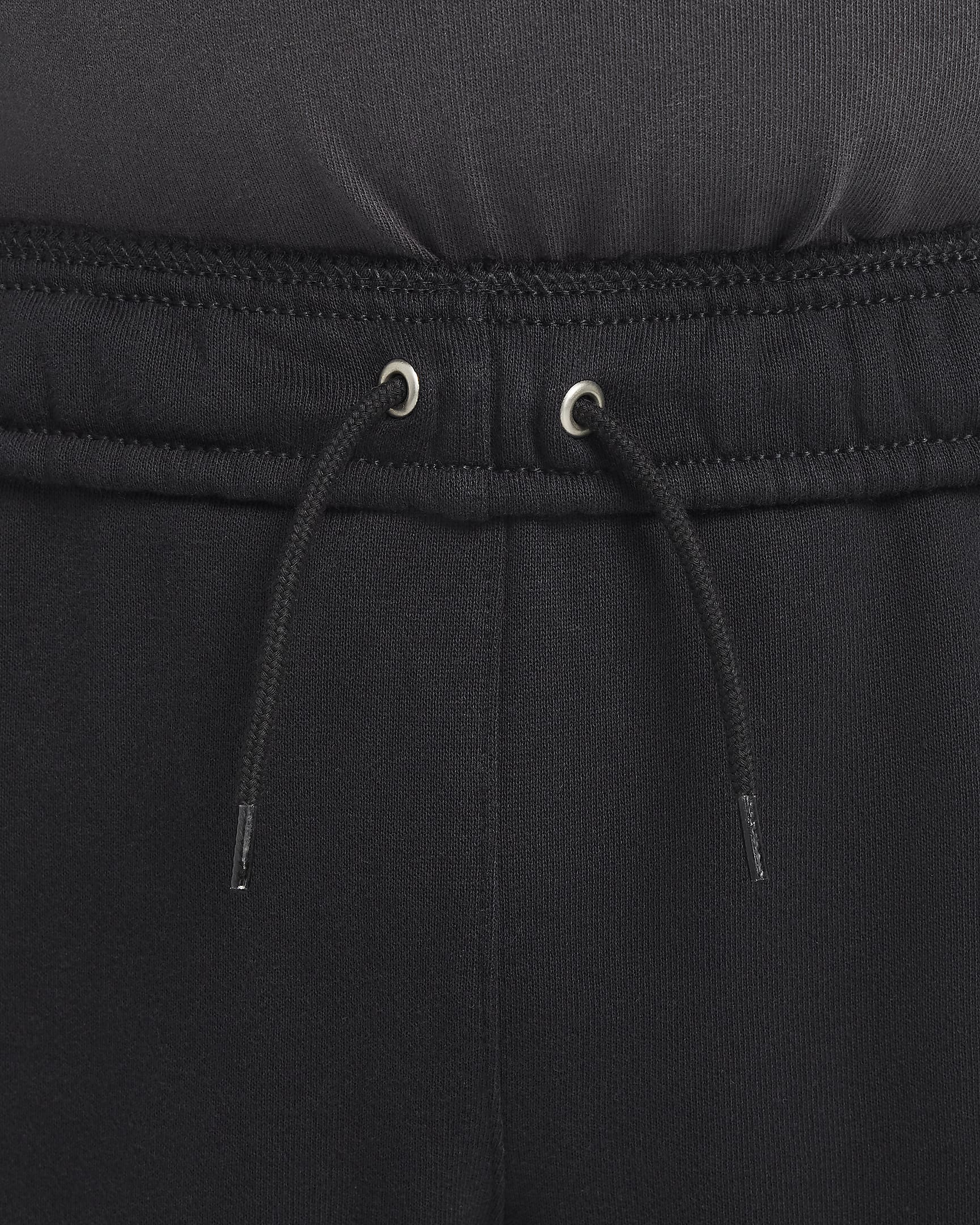 Nike Club Fleece Men's Oversized French Terry Trousers - Black/Black/White