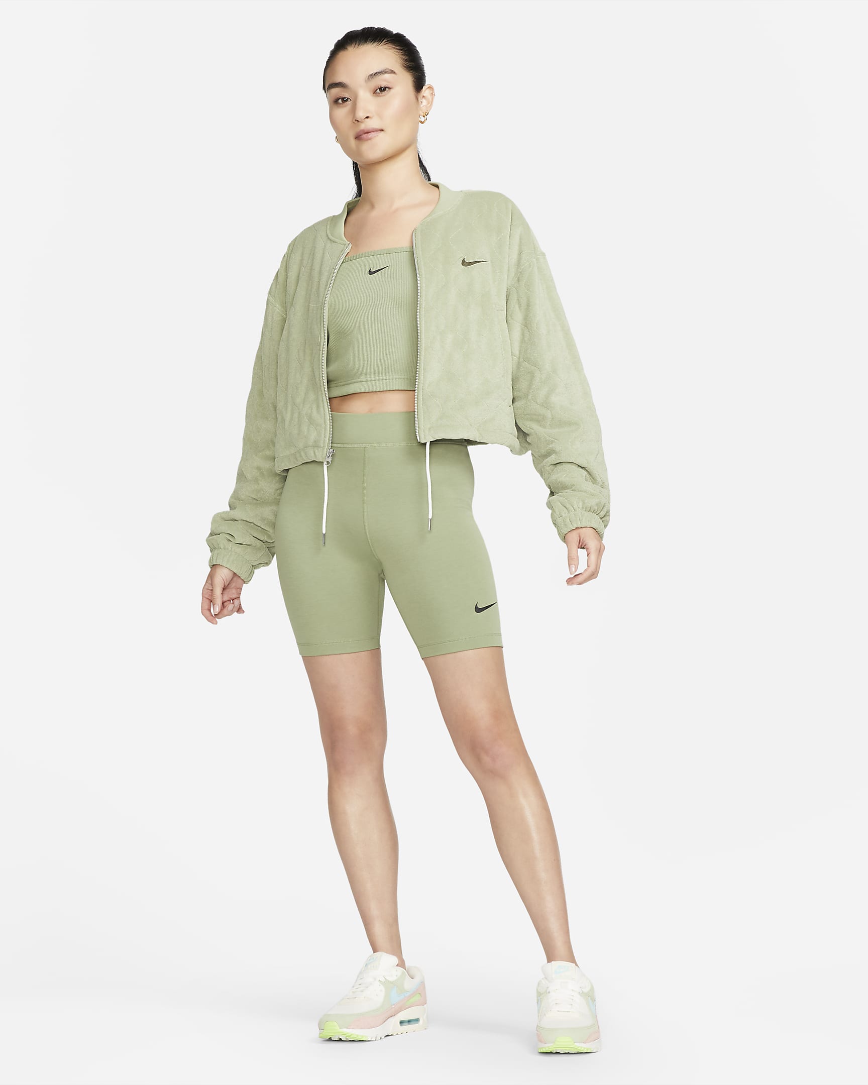 Nike Sportswear Essential Women's Ribbed Crop Top. Nike ID