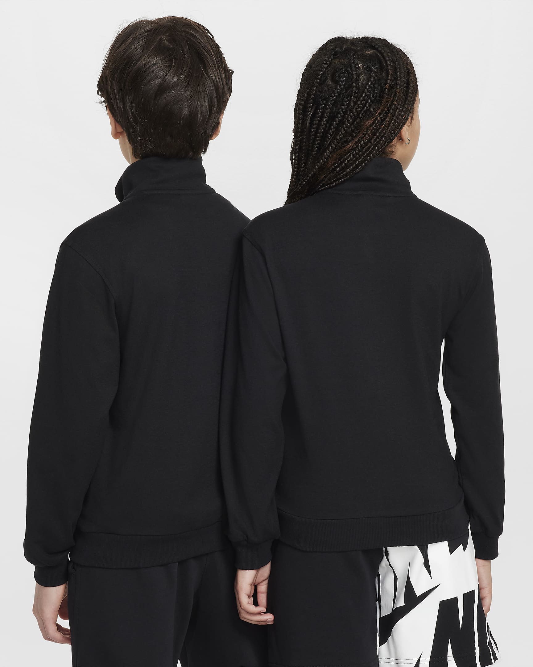 Nike Sportswear Club Older Kids' Full-Zip Knit Jacket - Black/Black/White