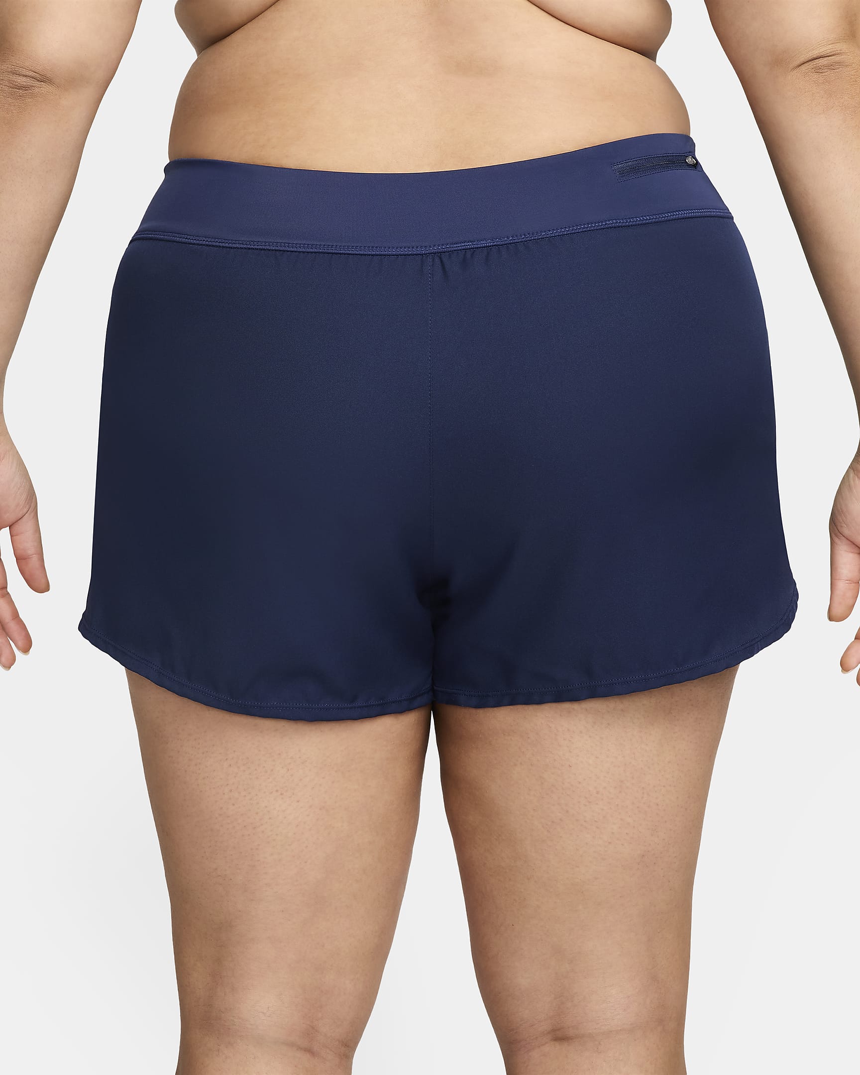 Shorts de playa para mujer (talla grande) Nike Solid Element - Azul marino medianoche