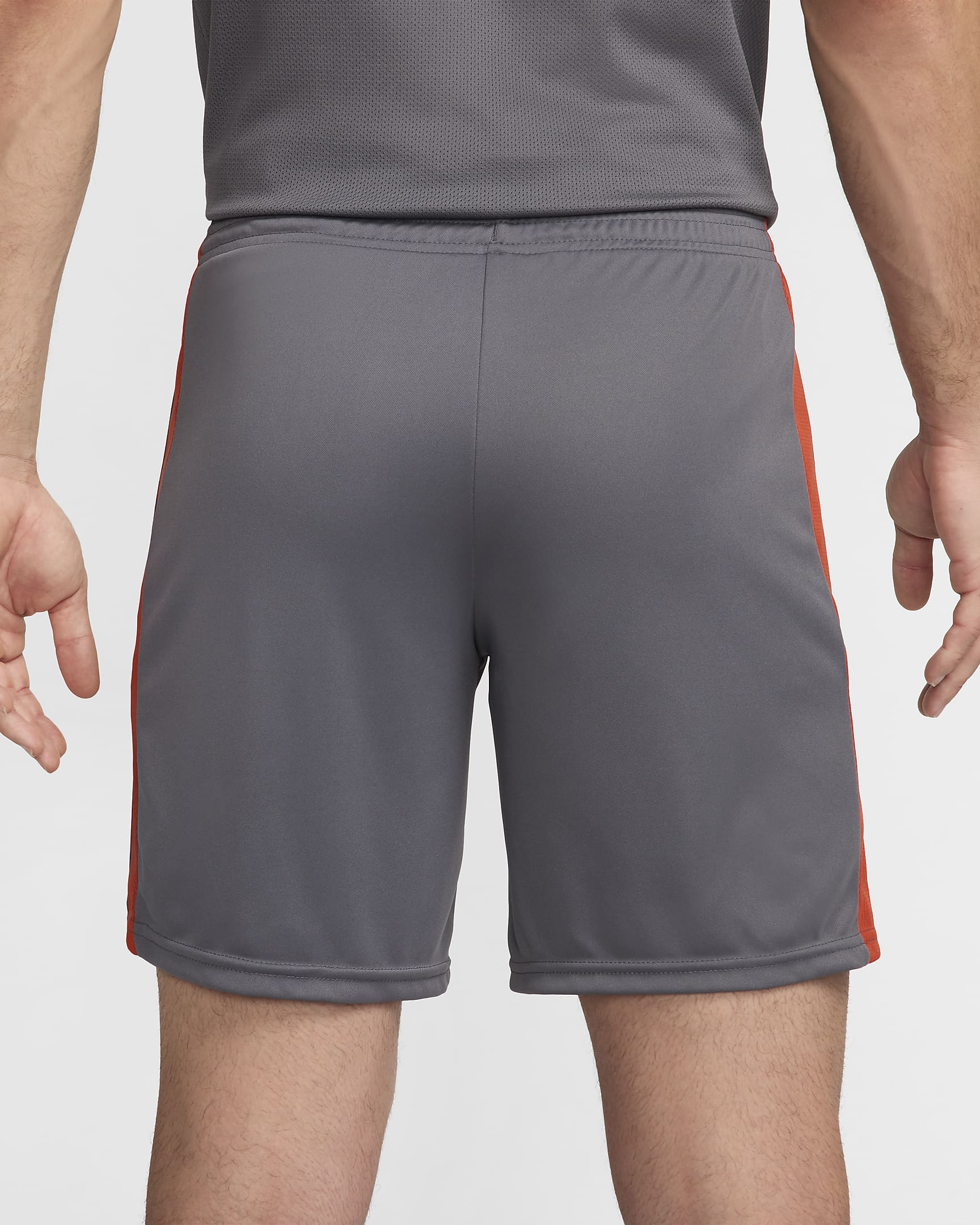 Shorts de fútbol Dri-FIT para hombre Nike Dri-FIT Academy - Gris hierro/Rojo dragón/Rojo dragón